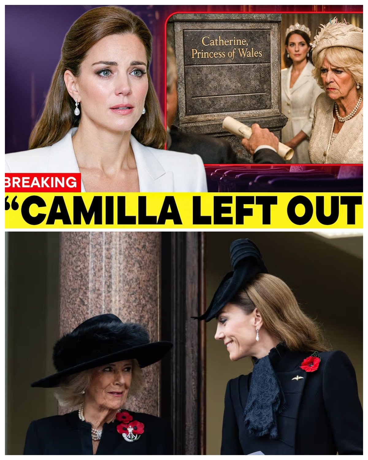 1 MIN AGO: Catherine, Princess of Wales’s Name “Engraved” on a Royal Chapel Honor Roll — Why Is Queen Camilla Reportedly Omitted?  A striking royal claim is spreading quickly online, suggesting that Catherine has been formally recognized on a chapel honor roll—while Camilla’s name is nowhere to be seen. But is this a verified development, or another viral story gaining momentum without confirmation? How are such honors actually recorded within royal traditions, and could something like this happen quietly? DISCOVER the FULL STORY and CLICK the article link in the comments before it disappears.