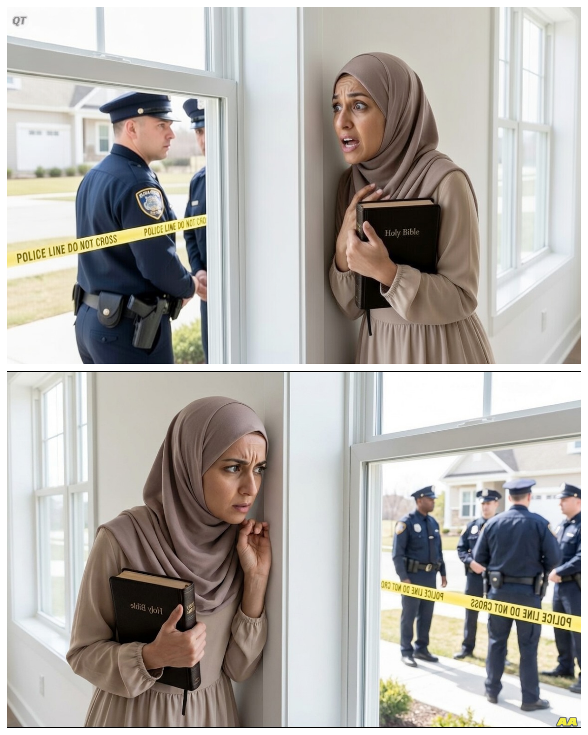 Muslim Woman Being Watched by Police and Jesus Did This