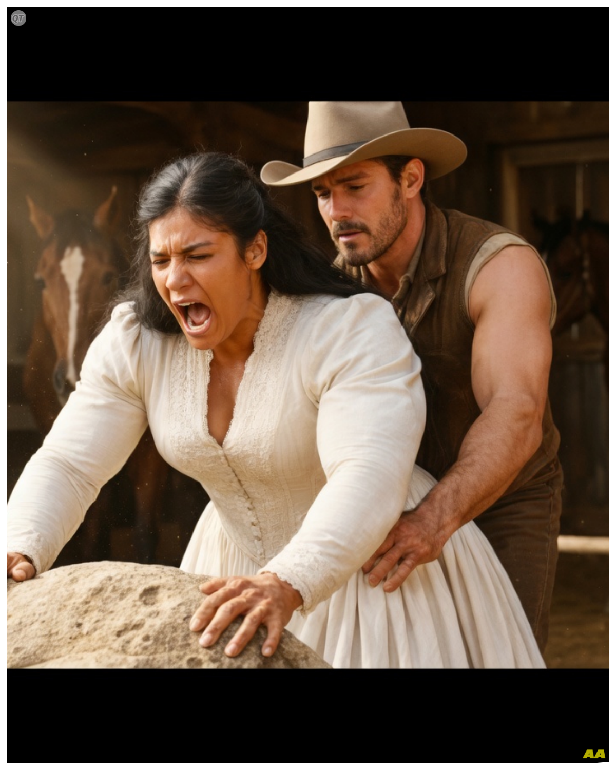 “Open your legs, I will only stop when MY child is in your womb, 70 Years RANCHER To The Giant Bride