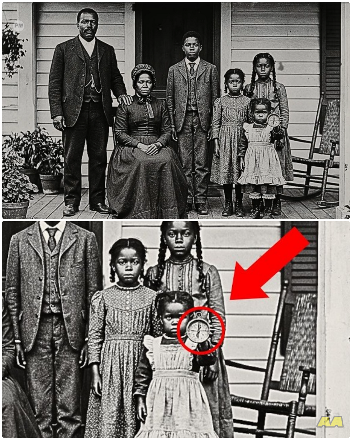 It was just a quiet family portrait — until they saw what the child was holding