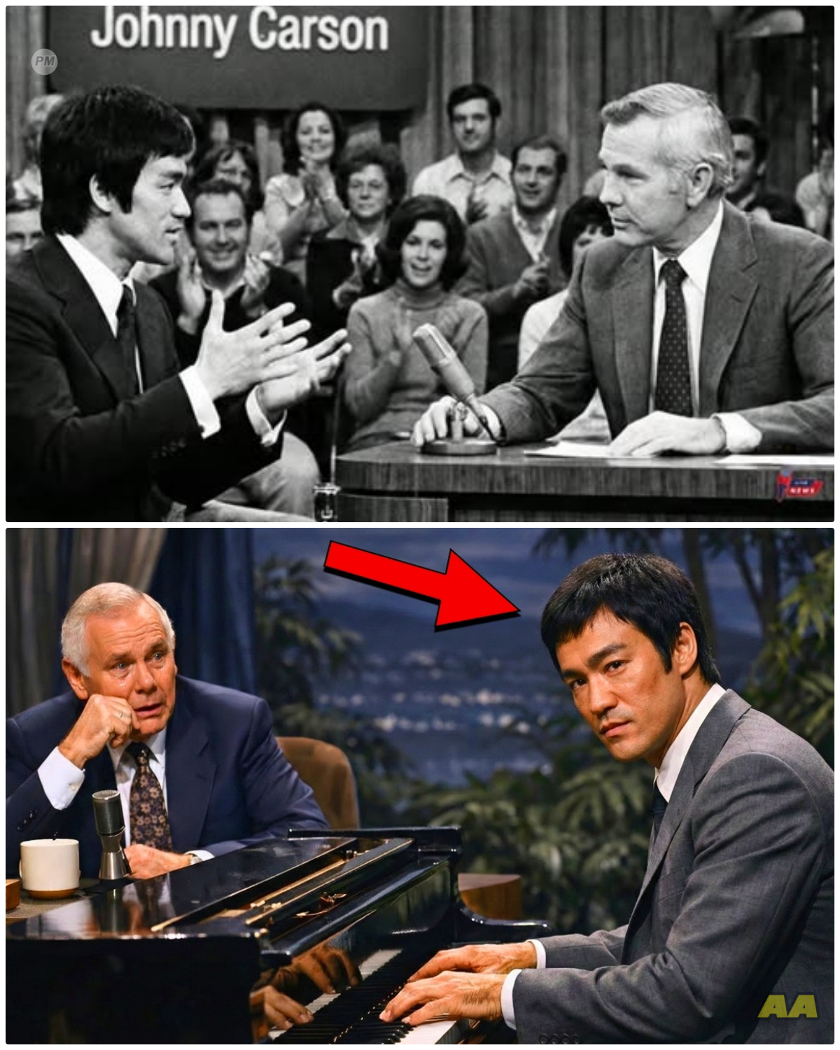 Johnny Carson Dared Bruce Lee to Play the Piano on Air — Minutes Later, Carson Was in Tears!