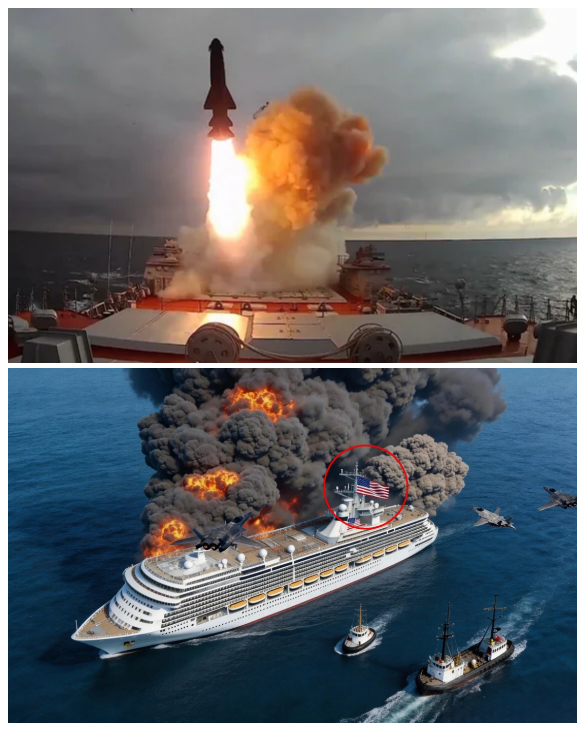 2 minutes ago! A US cruise ship carrying 700 tons of bombs was hit by an Oreshnik missile.