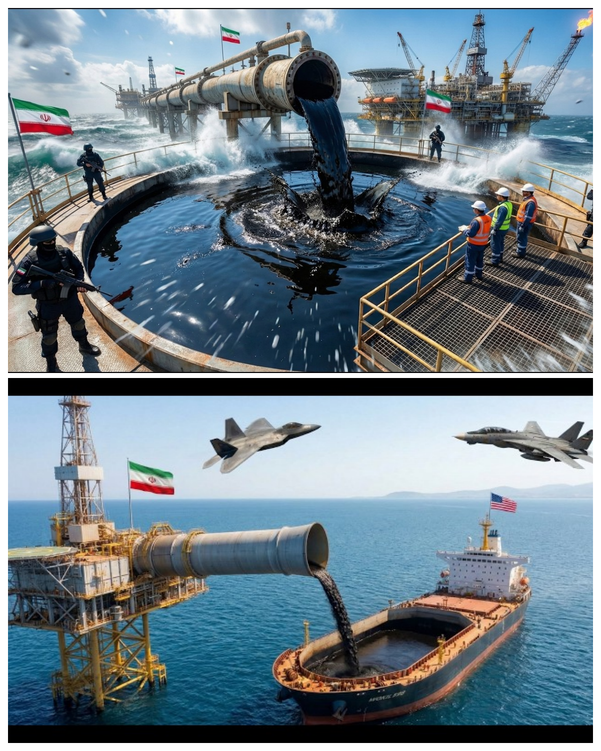 How Oil Is Extracted ... Iran Offshore Drilling And Oil Export Process To USA Tanker FactoryX