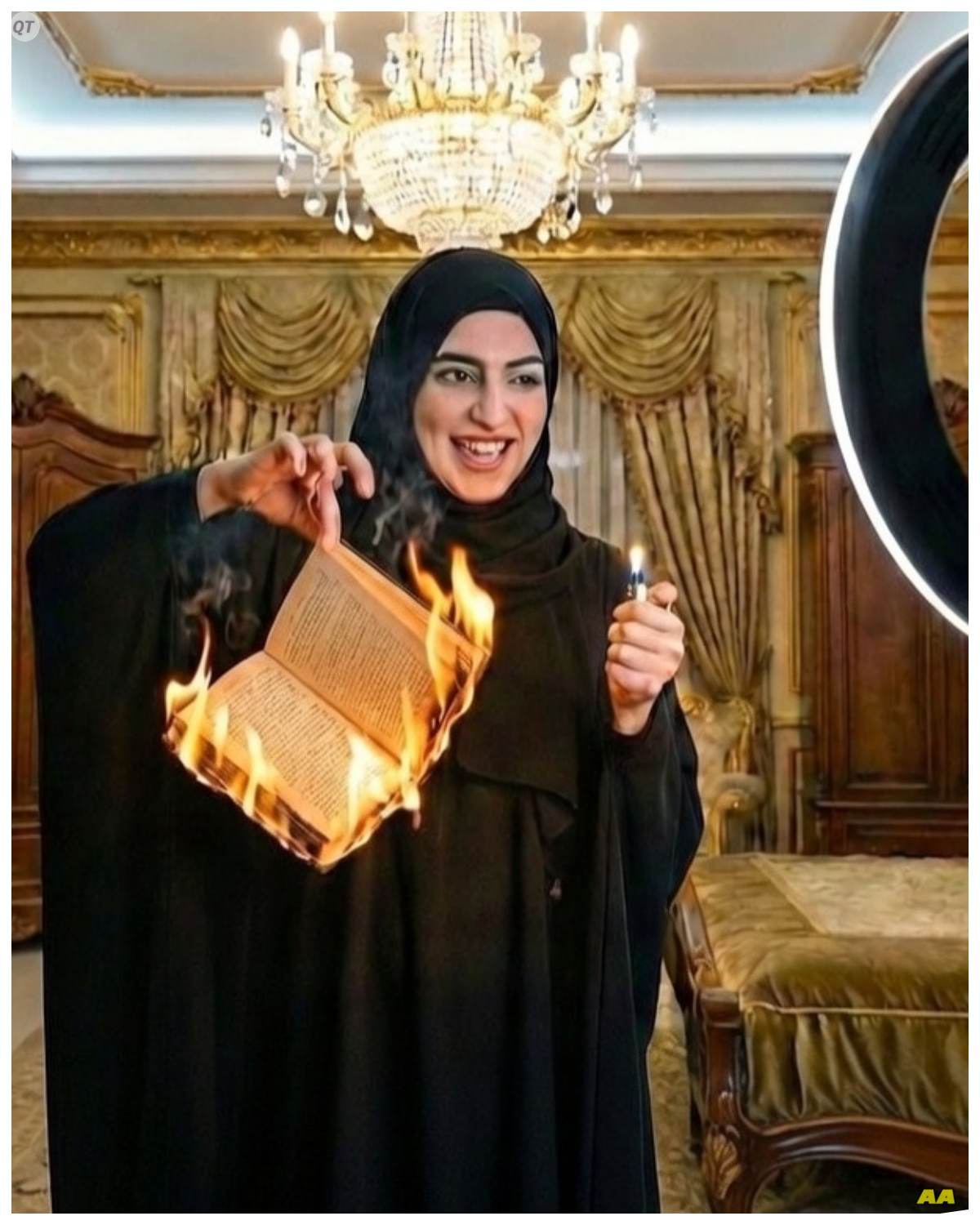 Muslim Woman Burns a Bible Then What Happened That Night Terrified Her