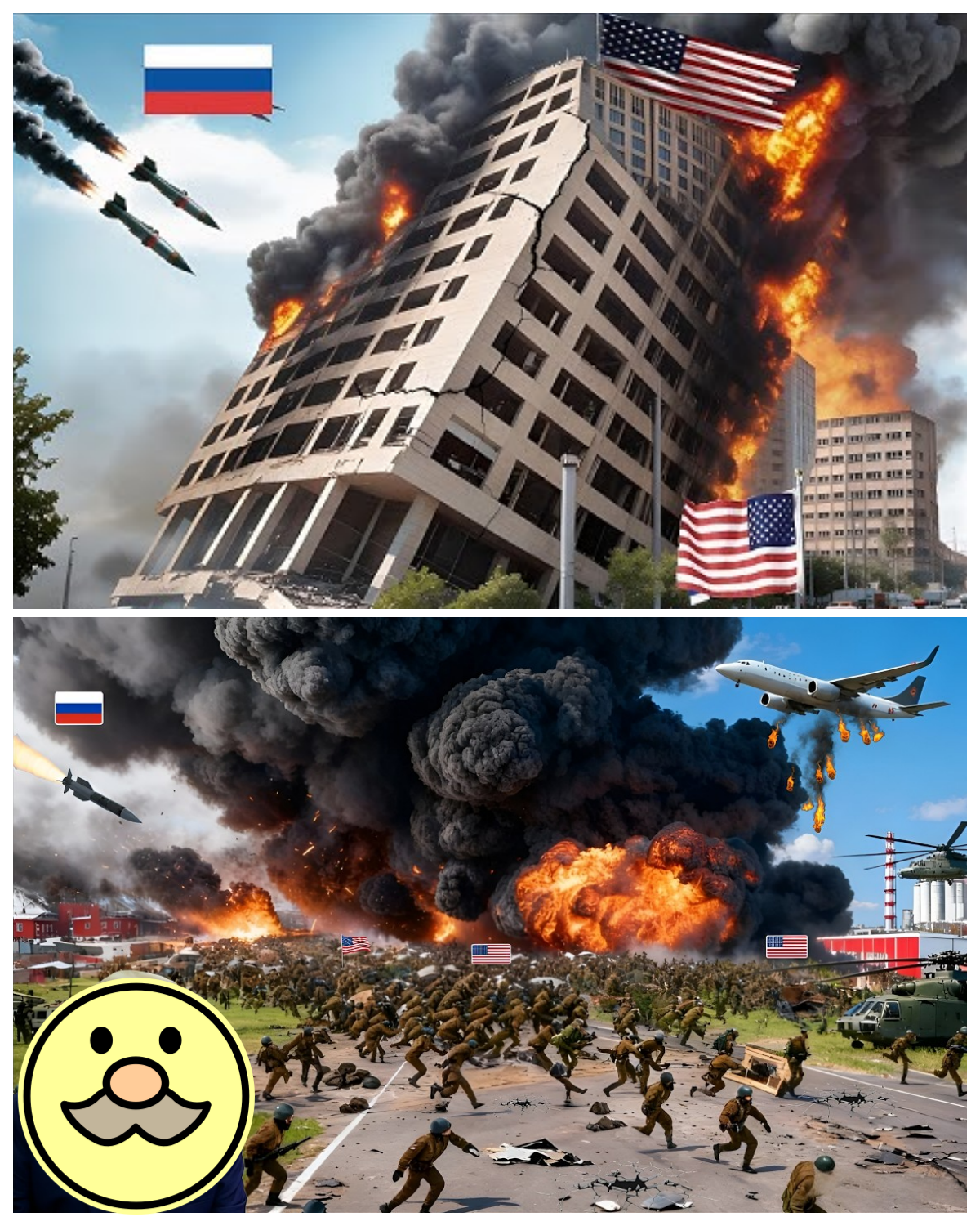 Just 6 minutes ago! Millions of US troops knelt and surrendered, look what happened!