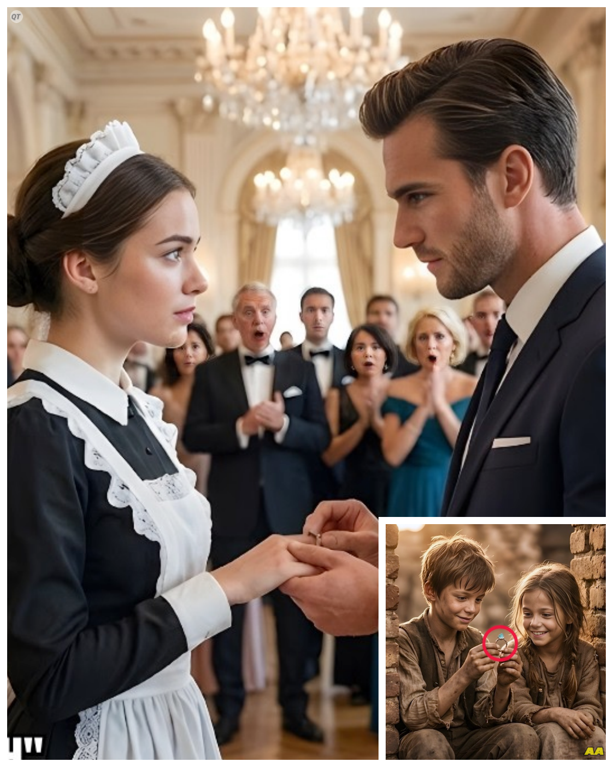 The Billionaire Froze Seeing the Maid’s Ring – His Promise as a Poor Orphan: “I’ll Marry You