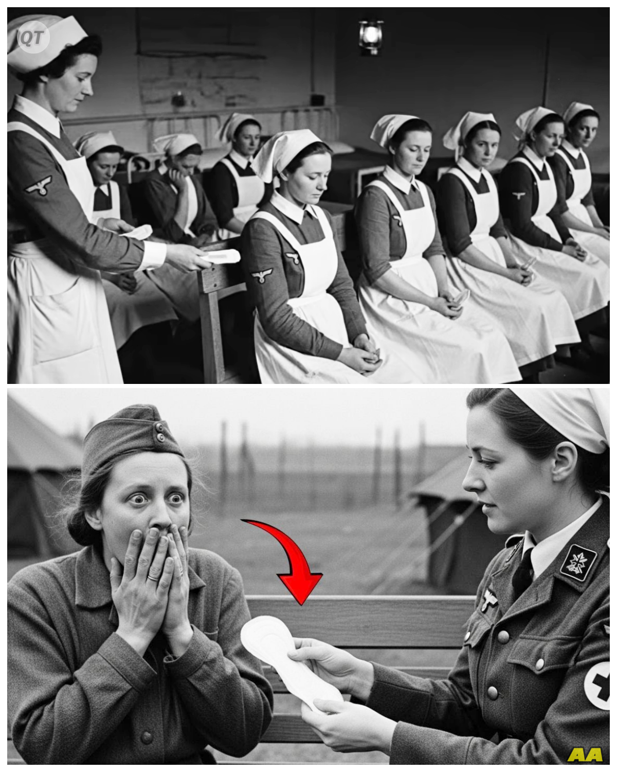 “Is This Some Kind of Bandage?” German Women POWs’ Stunned by Sanitary Pads for the First Time-ZZ