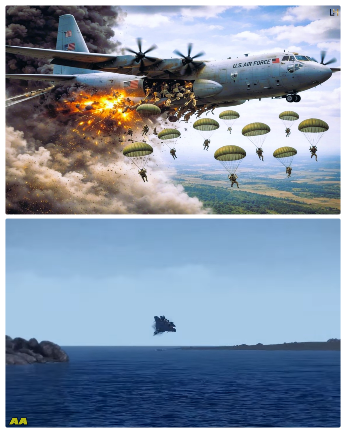 Breaking news! A US military C-17 Globemaster aircraft was shot down by an anti-aircraft missile!