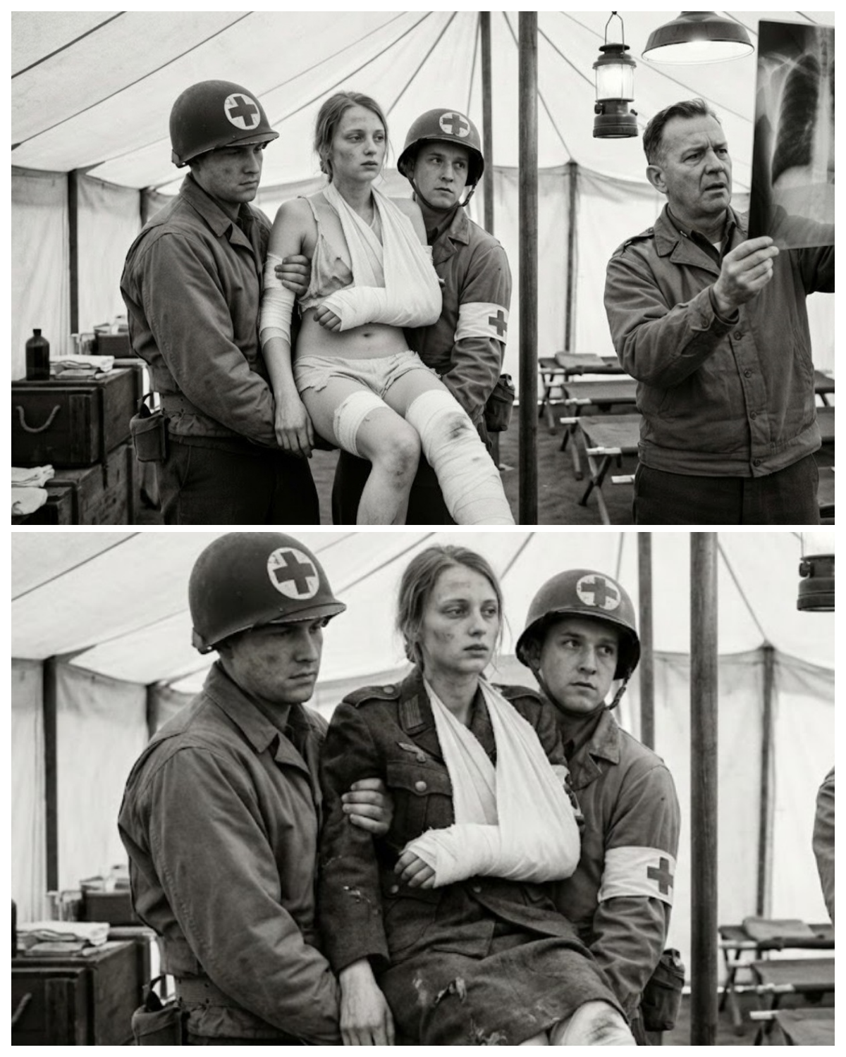 A 19-Year-Old German POW Girl Arrived At U. sfS Camp With Bone Infection – Medical Exam SHOCKED All