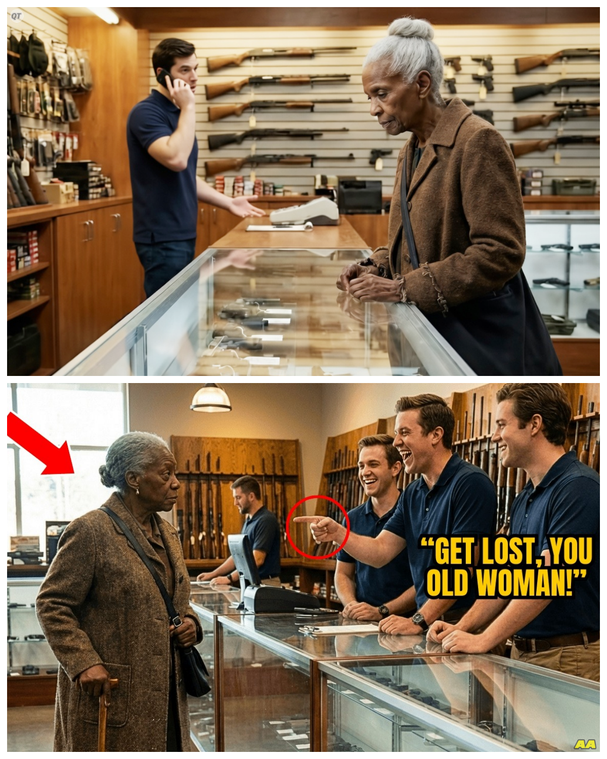 They Laughed At The Black Lady’s Age In The Gun Shop — Until The Owner Said “Ma’am, It’s An HONOR.”