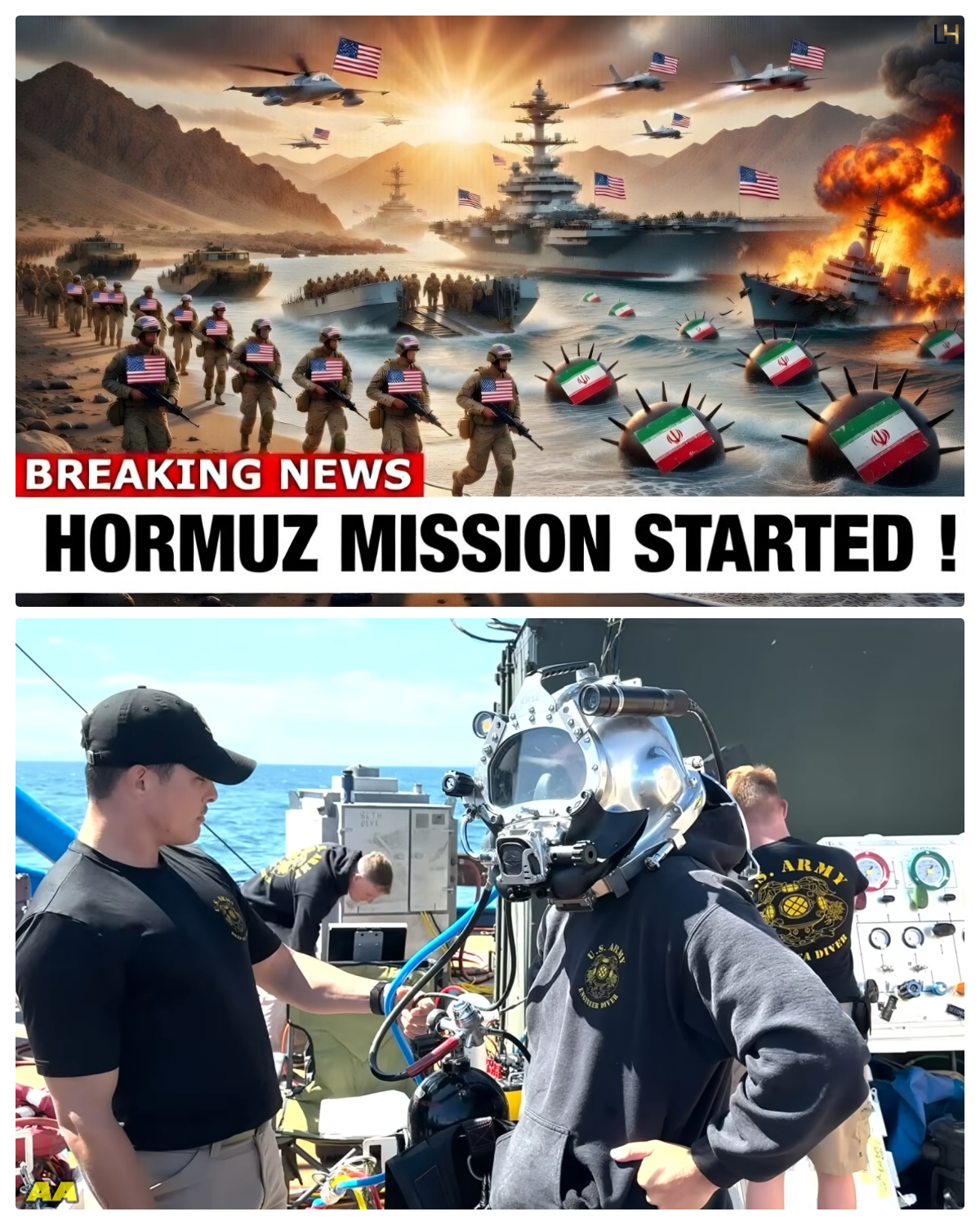 Breaking: USS Tripoli Divers and Air Force Combined Operation Started in Hormuz | Strait is Opened