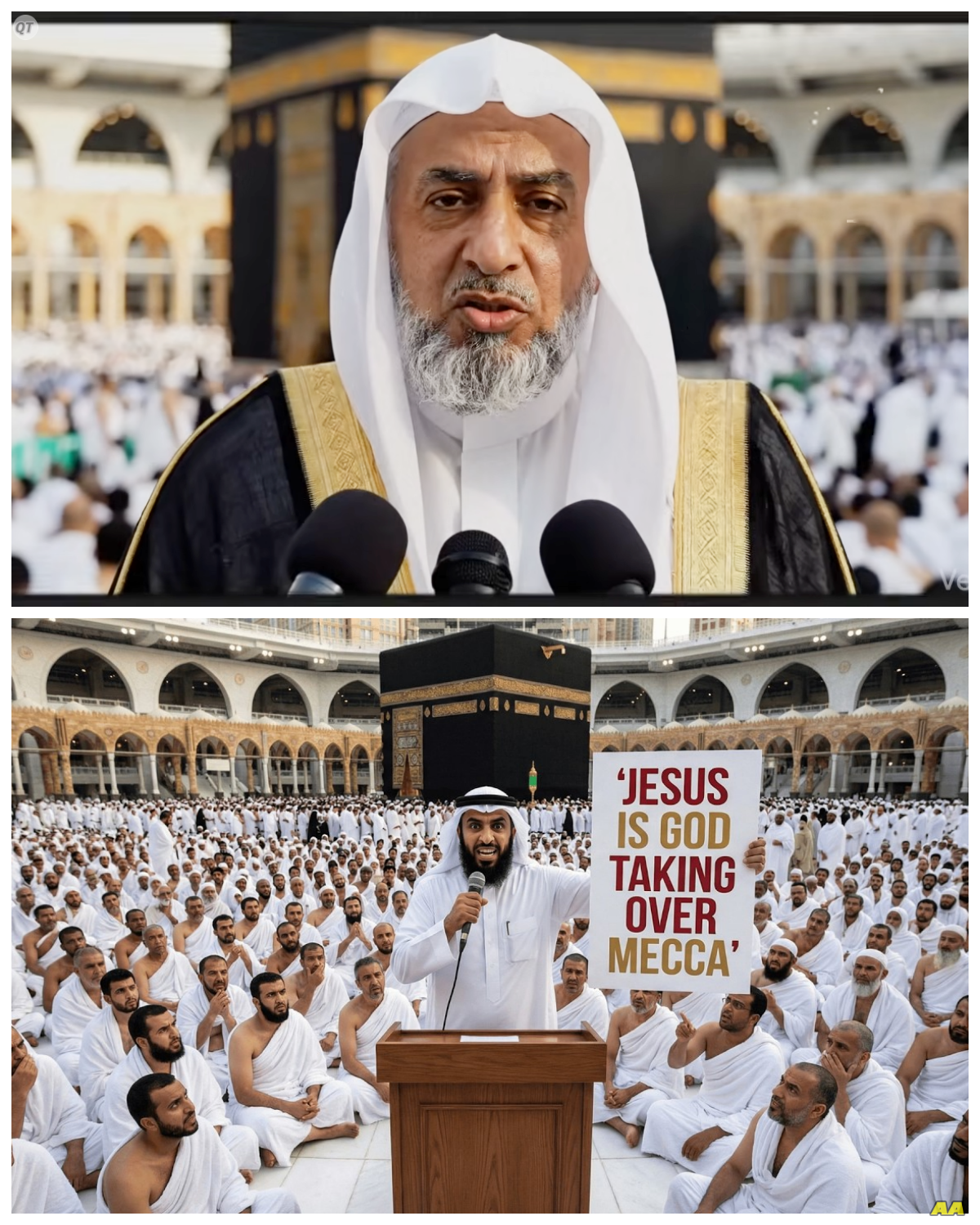 100,000 Hajj Pilgrims Watch LIVE as Grand Mufti Declares in Medina: “Muhammad Point to Jesus as God