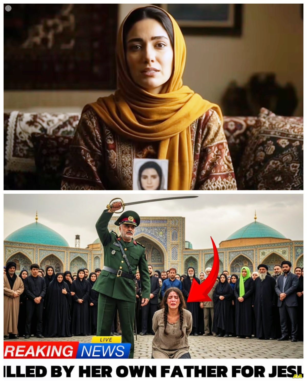 Daughter of Iran’s Top Army General Publicly Executed by Her Father for Converting to Christianity