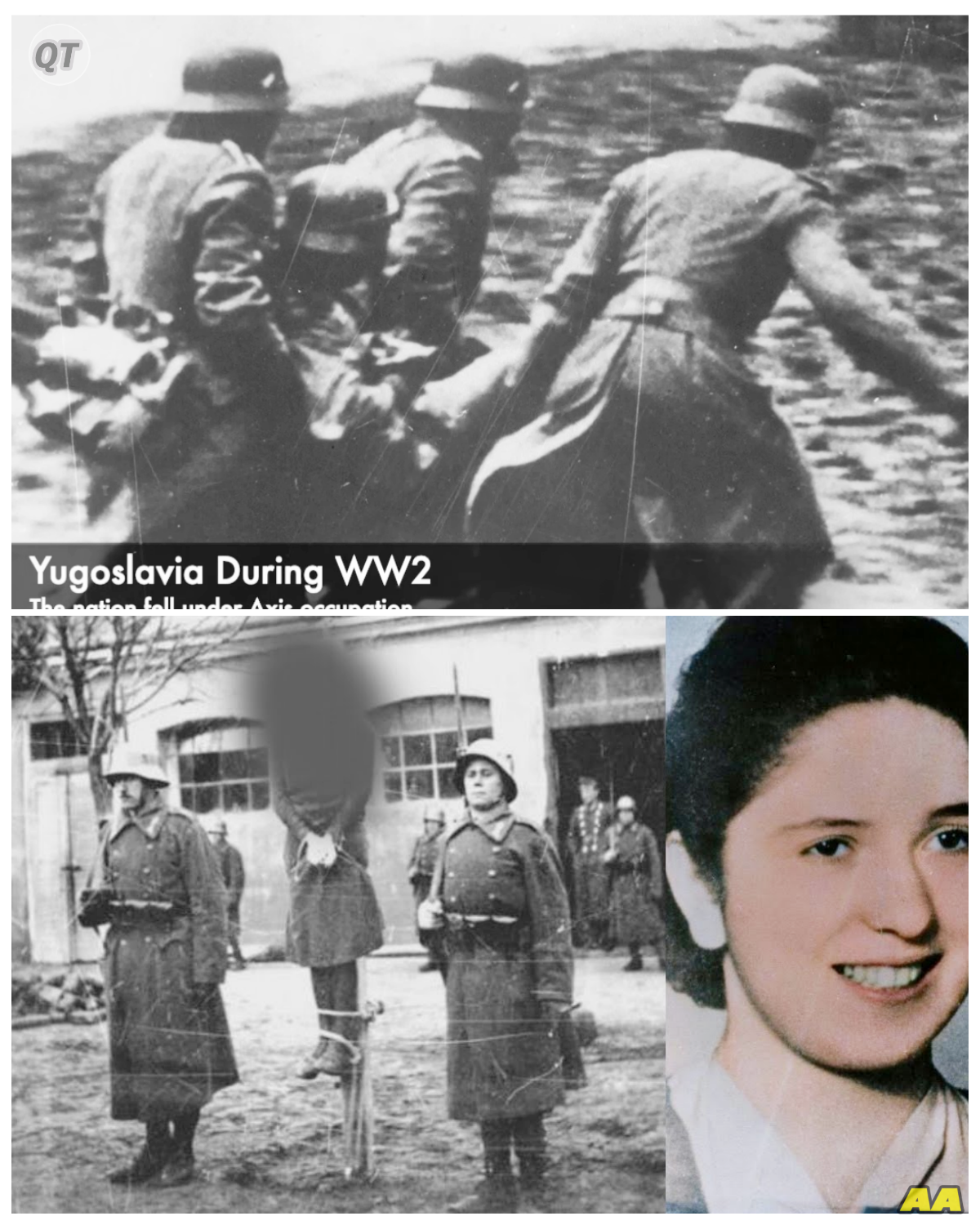 Brutal Pole Hanging Execution Of The 20 Year Old Female Resistance Fighter-ZZ