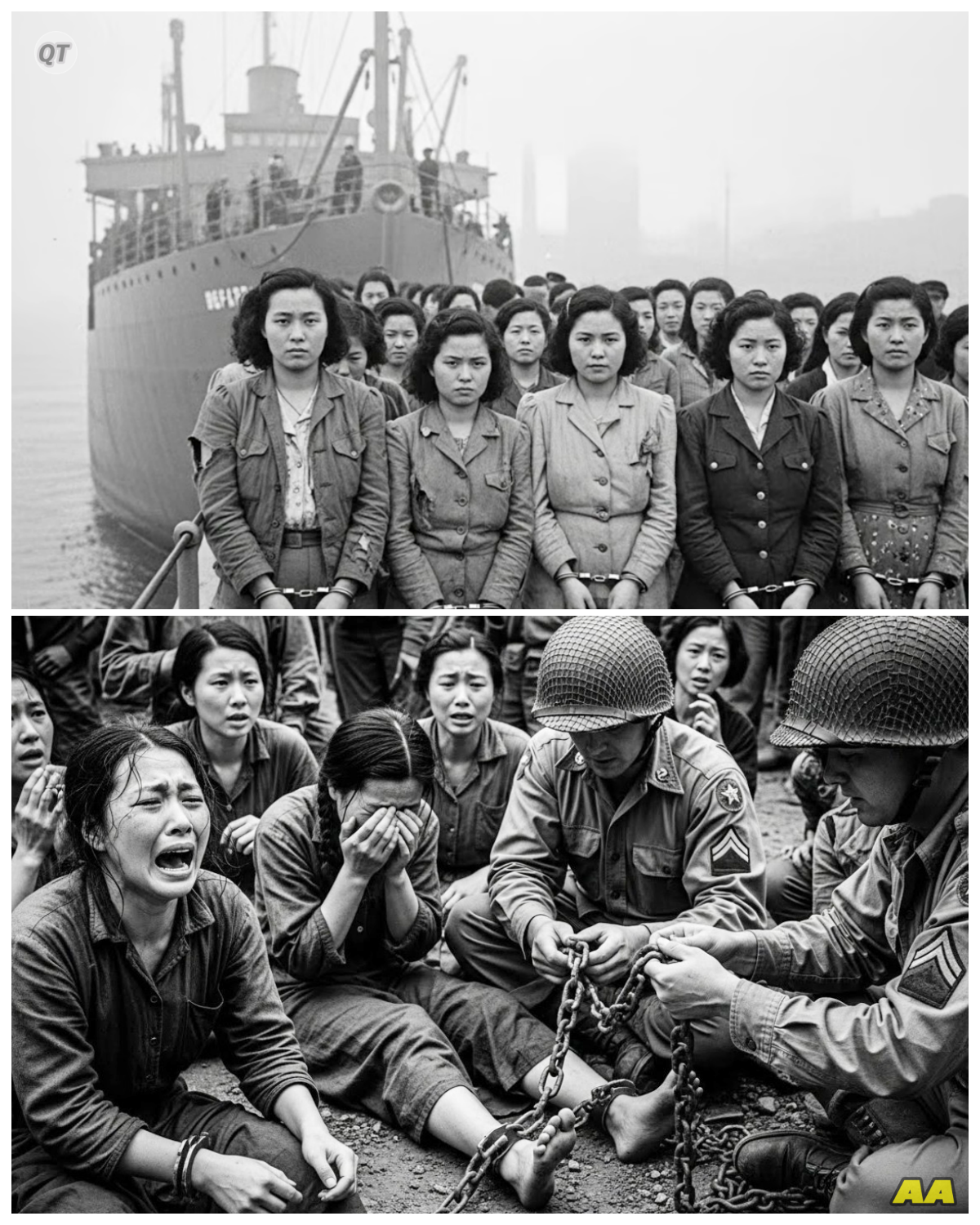 “You’re Not Animals” – Japanese Women POWs Shocked When US Soldiers Removed Their Chains-ZZ