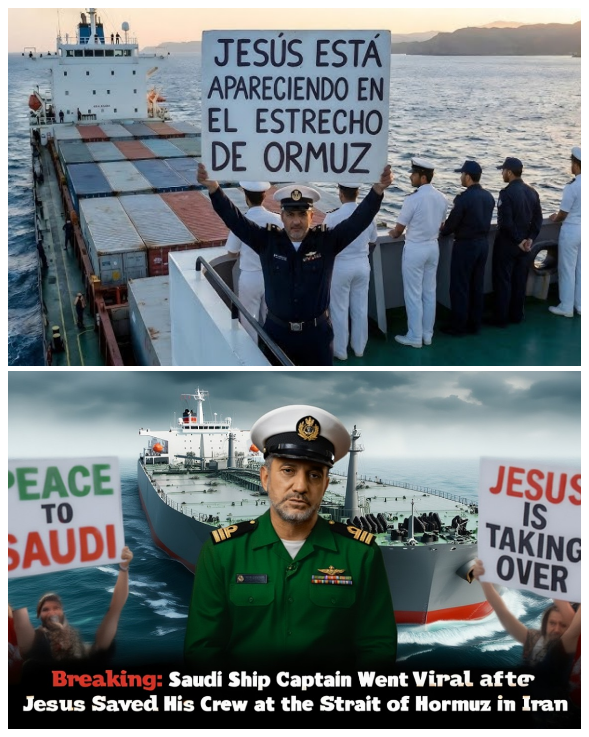 Breaking: Saudi Ship Captain Went Viral after Jesus Saved His Crew at the Strait of Hormuz in Iran