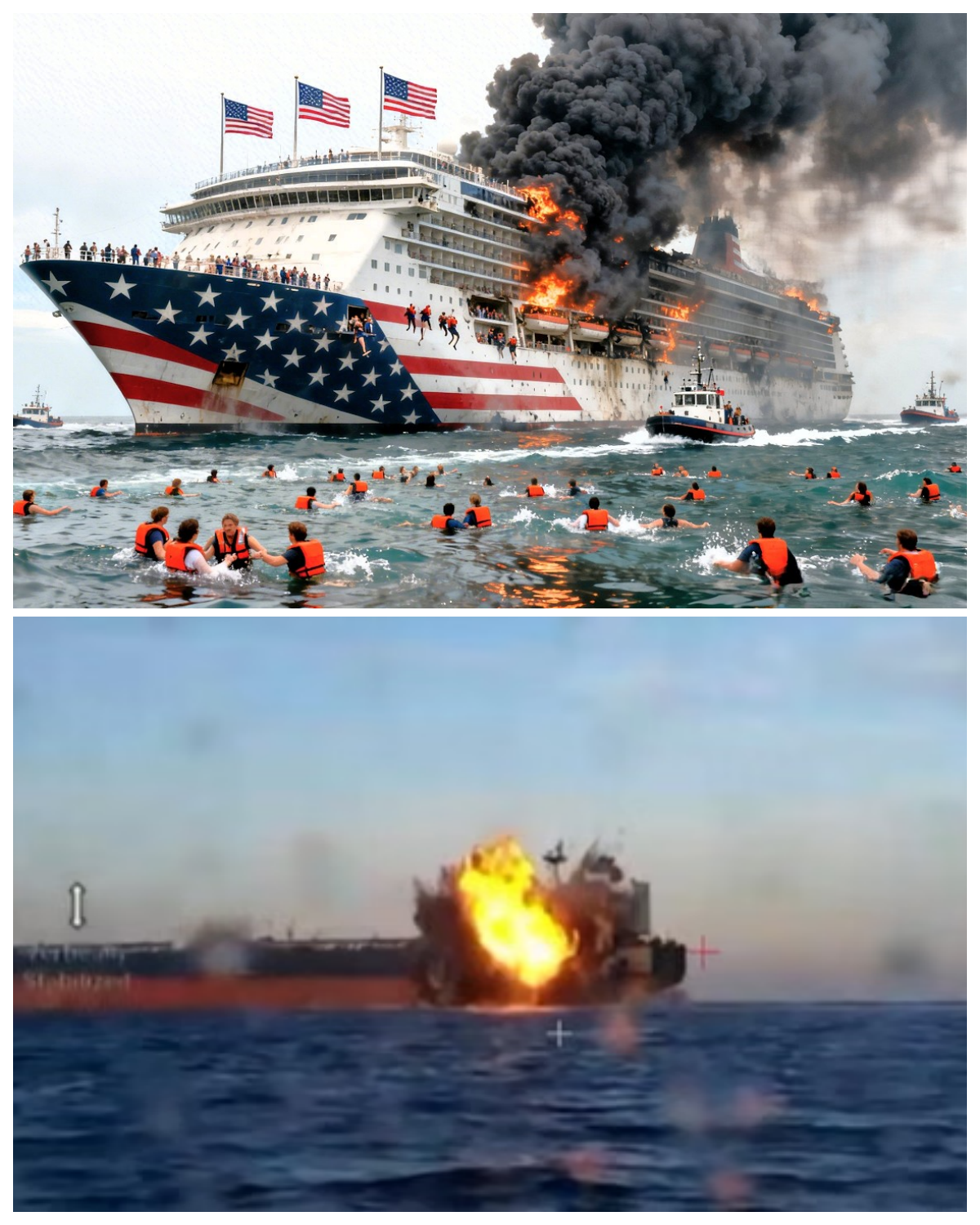 happened this morning, dozens of US warships exploded violently in the Black Sea, look what happened