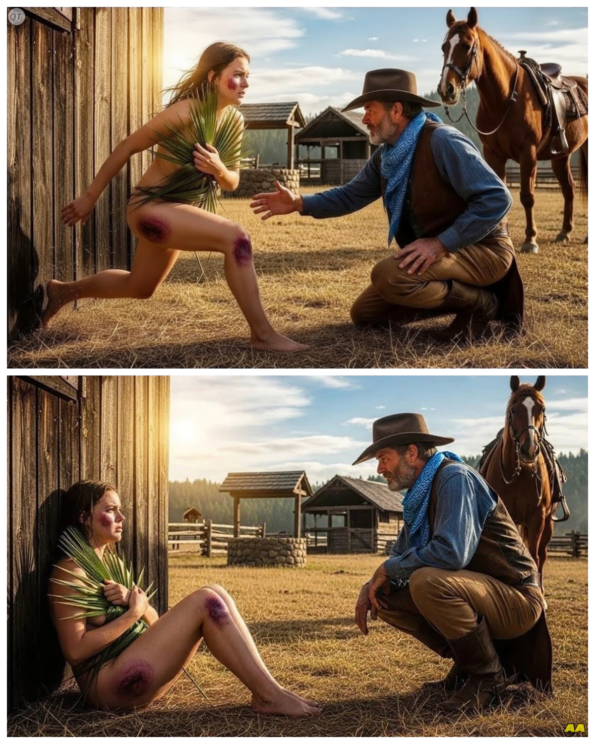 “My Father Sneaks In Every Night” She Cried — The Rancher Was Shocked... Then Did The Unthinkable.