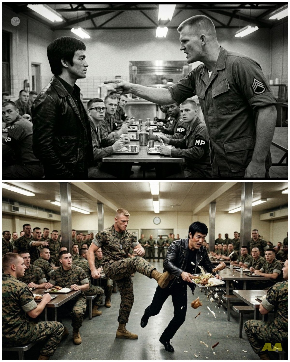 The sailor pushed Bruce Lee in the mess hall – nobody knew she was Bruce Lee – 6 seconds later