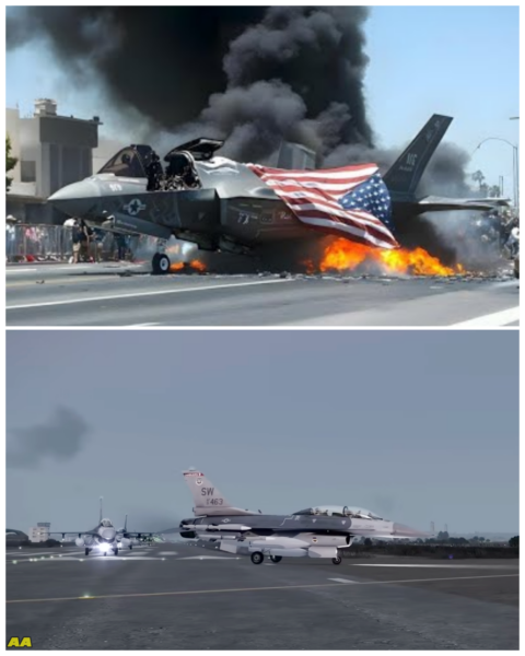 One minute ago, nine US F-35 stealth fighters were shot down by Russian Su-57s. Let’s see what happened.