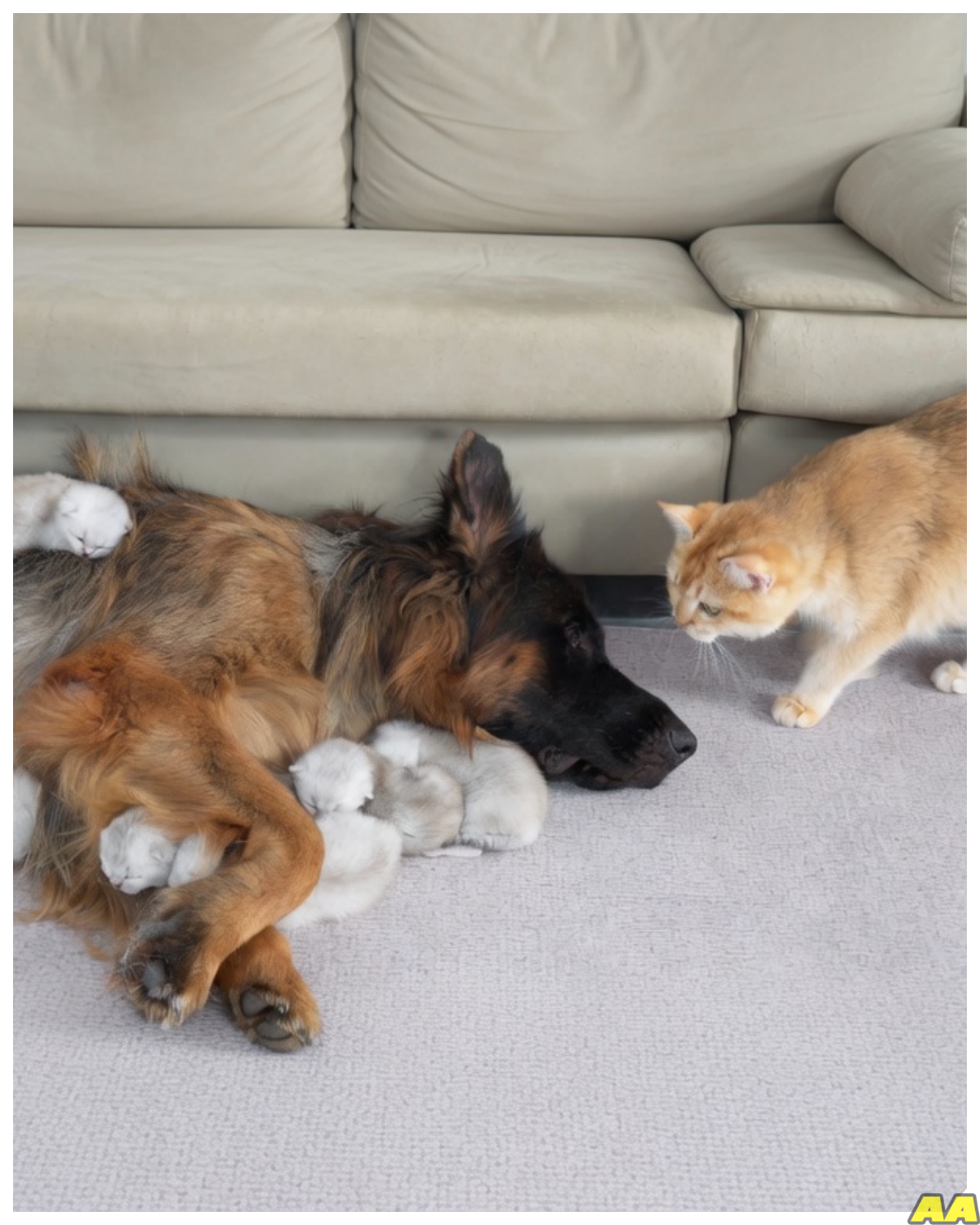 The Unexpected Guardian: How a German Shepherd Became a Kitten’s Best Friend !!!