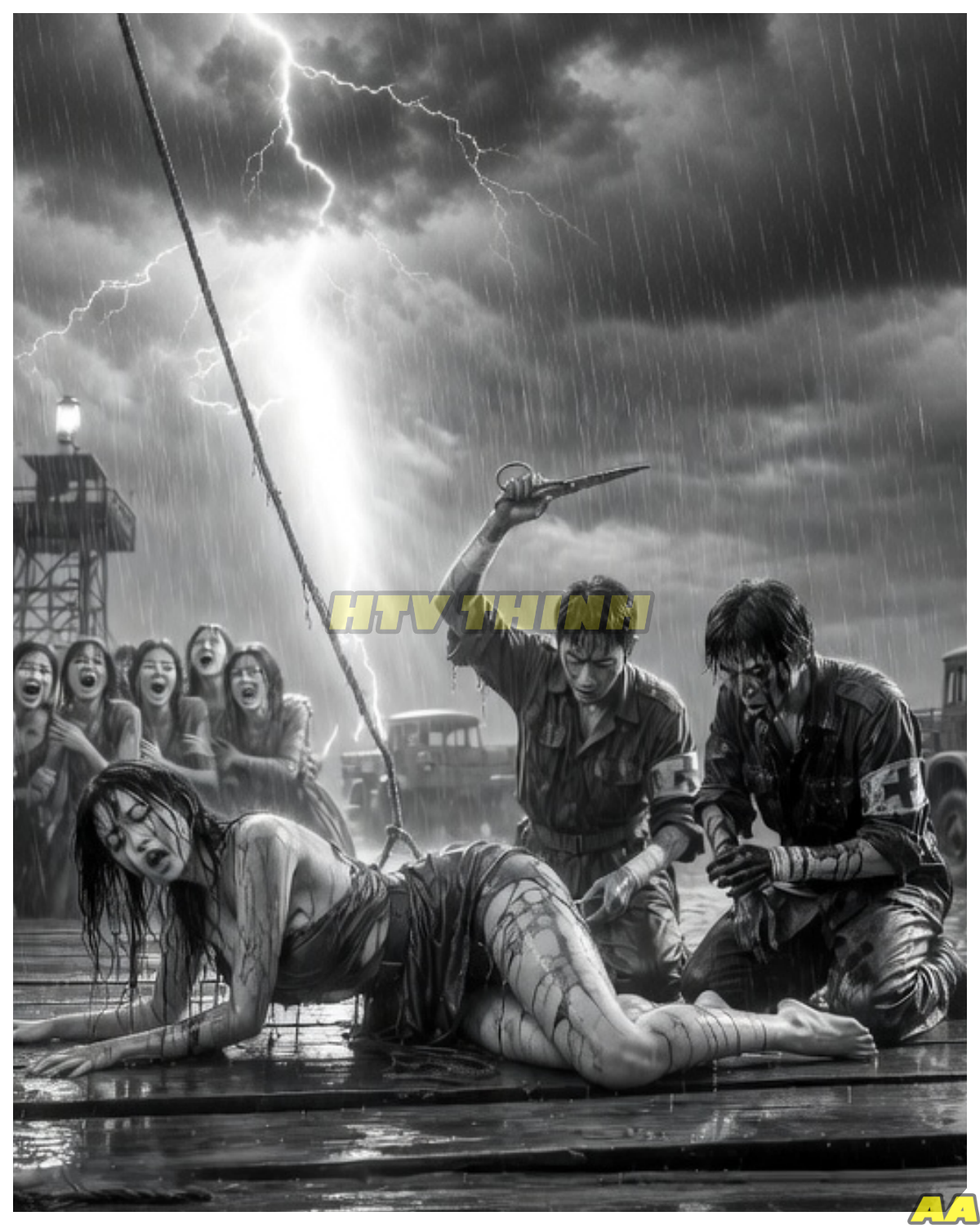 “I’m Bleeding Through My Dress” — A Japanese Woman POW Collapsed Before U.S. Medics Could Act !!!