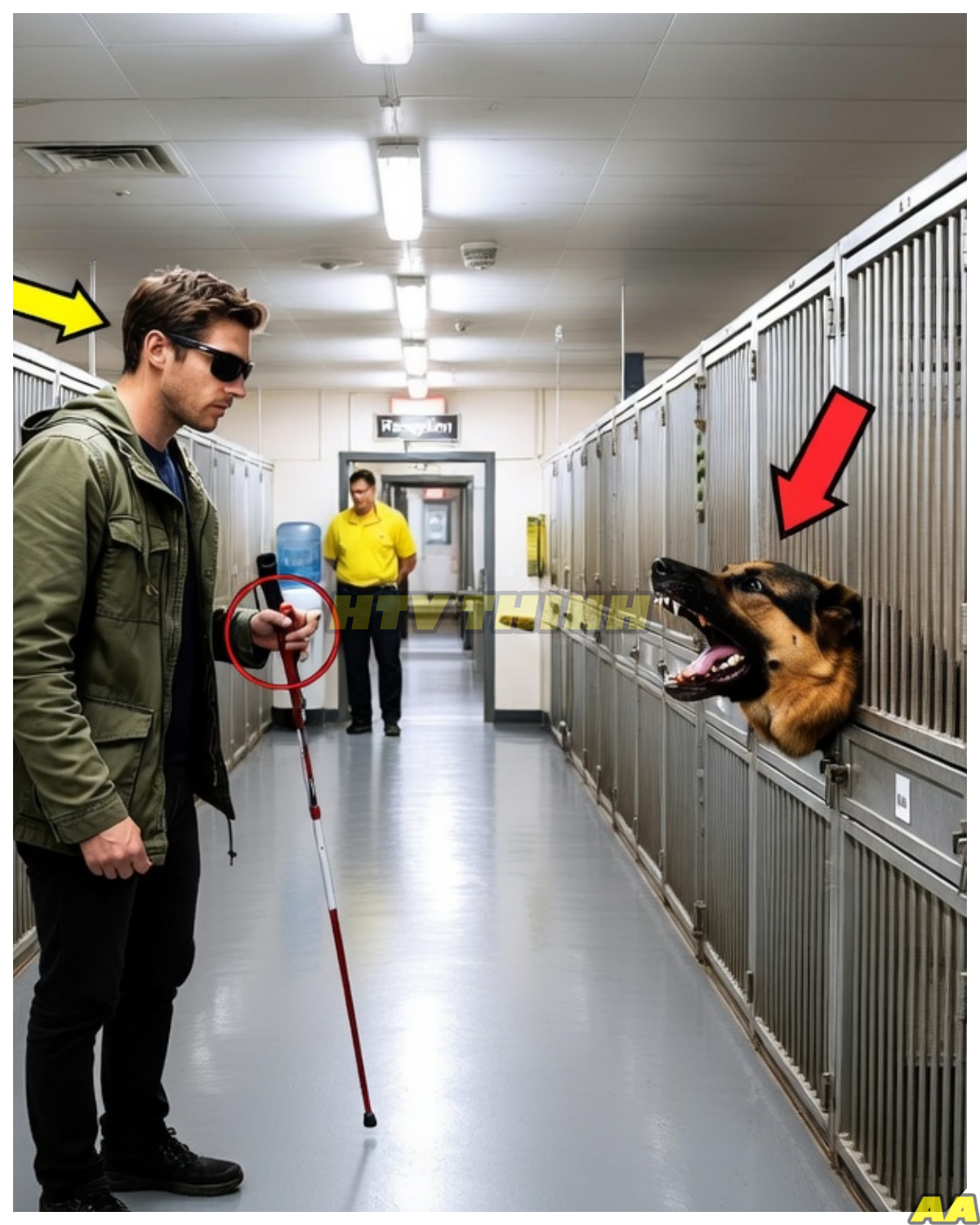 Blind Veteran Meets the Most Dangerous Retired Police Dog — What the Dog Did Next Shocks Everyone !!!