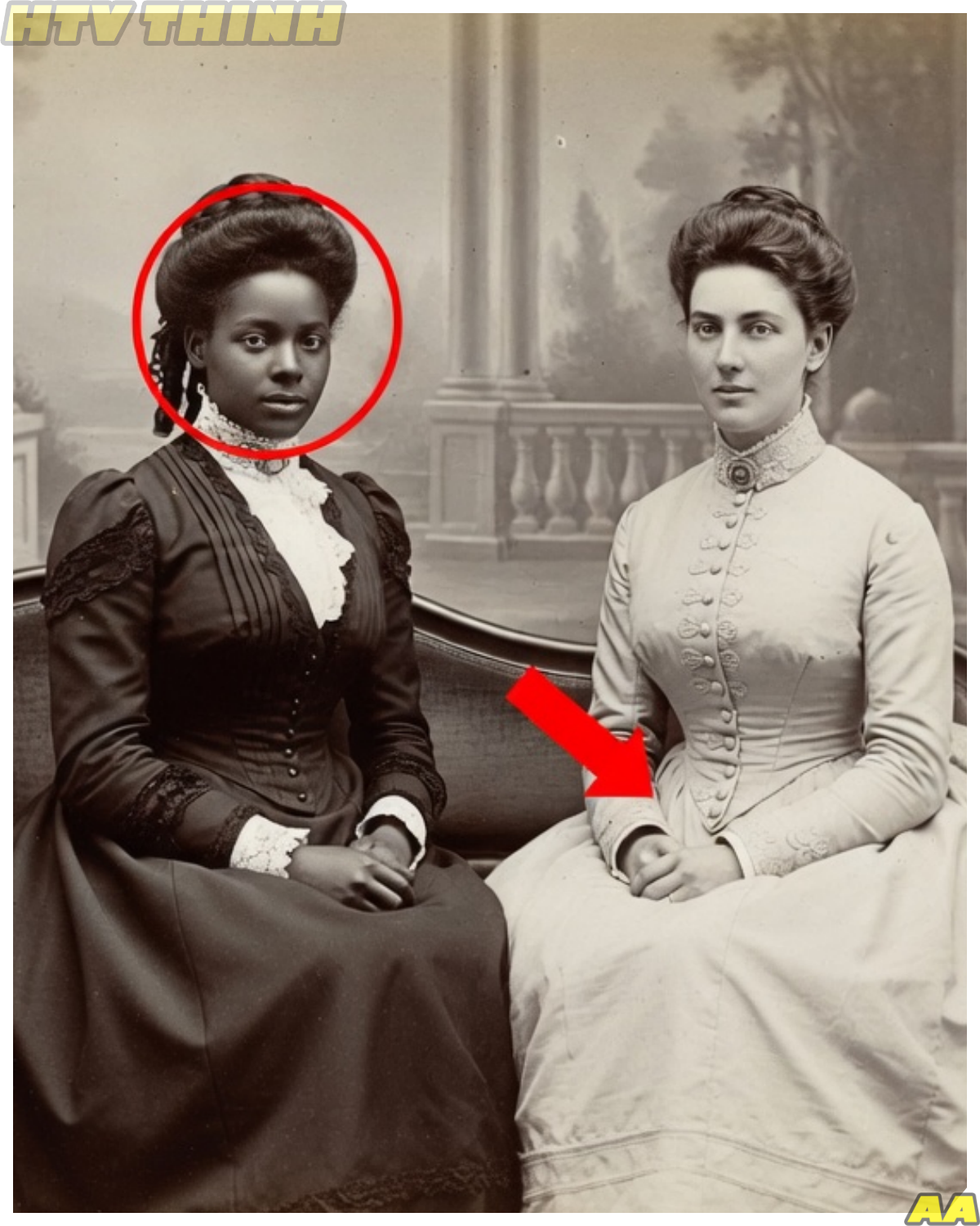 This 1863 photo of two women looks elegant — until historians revealed their true roles !!!
