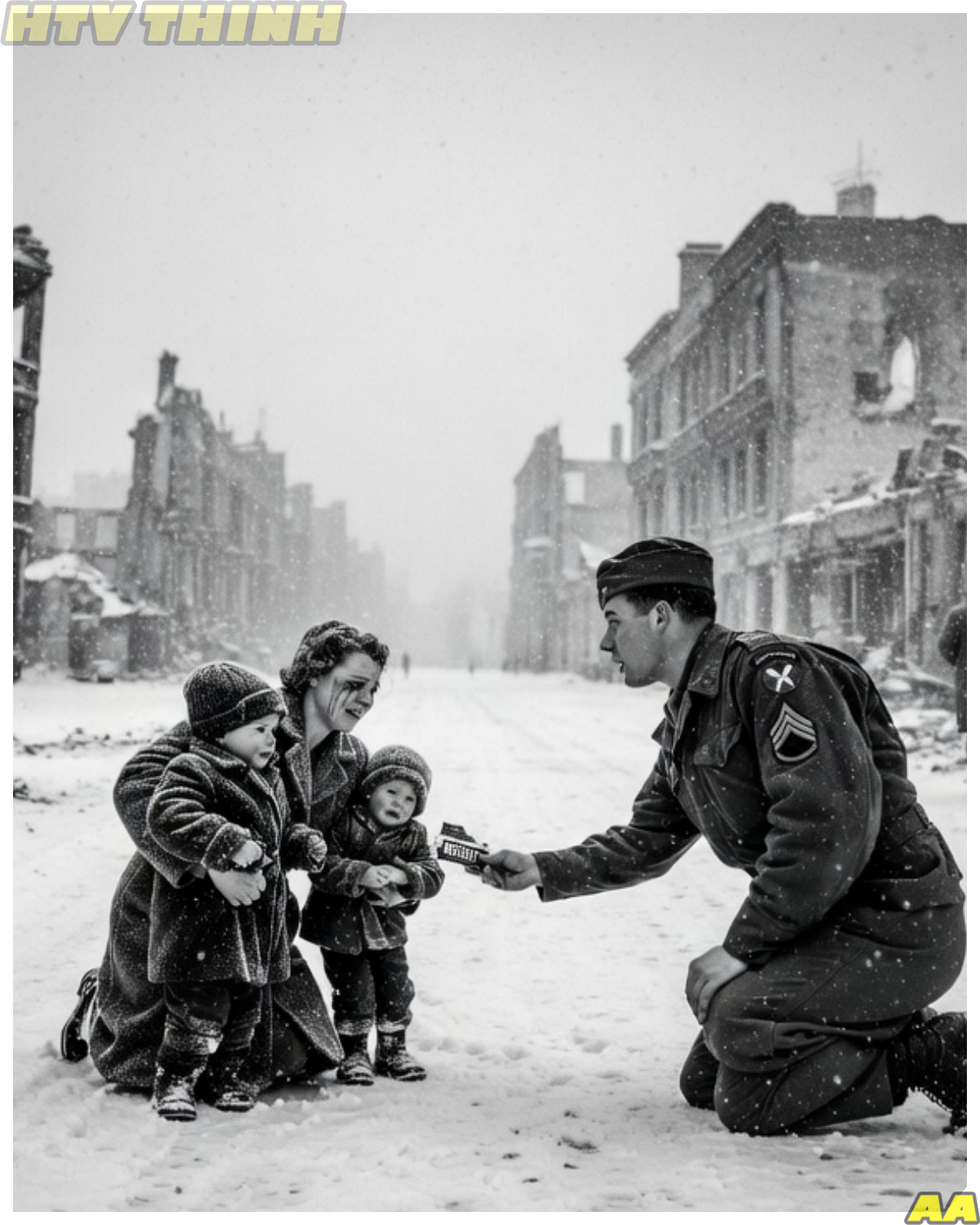 German Mother Begged American Soldier for Food, What He Did Next Shocked Her !!!