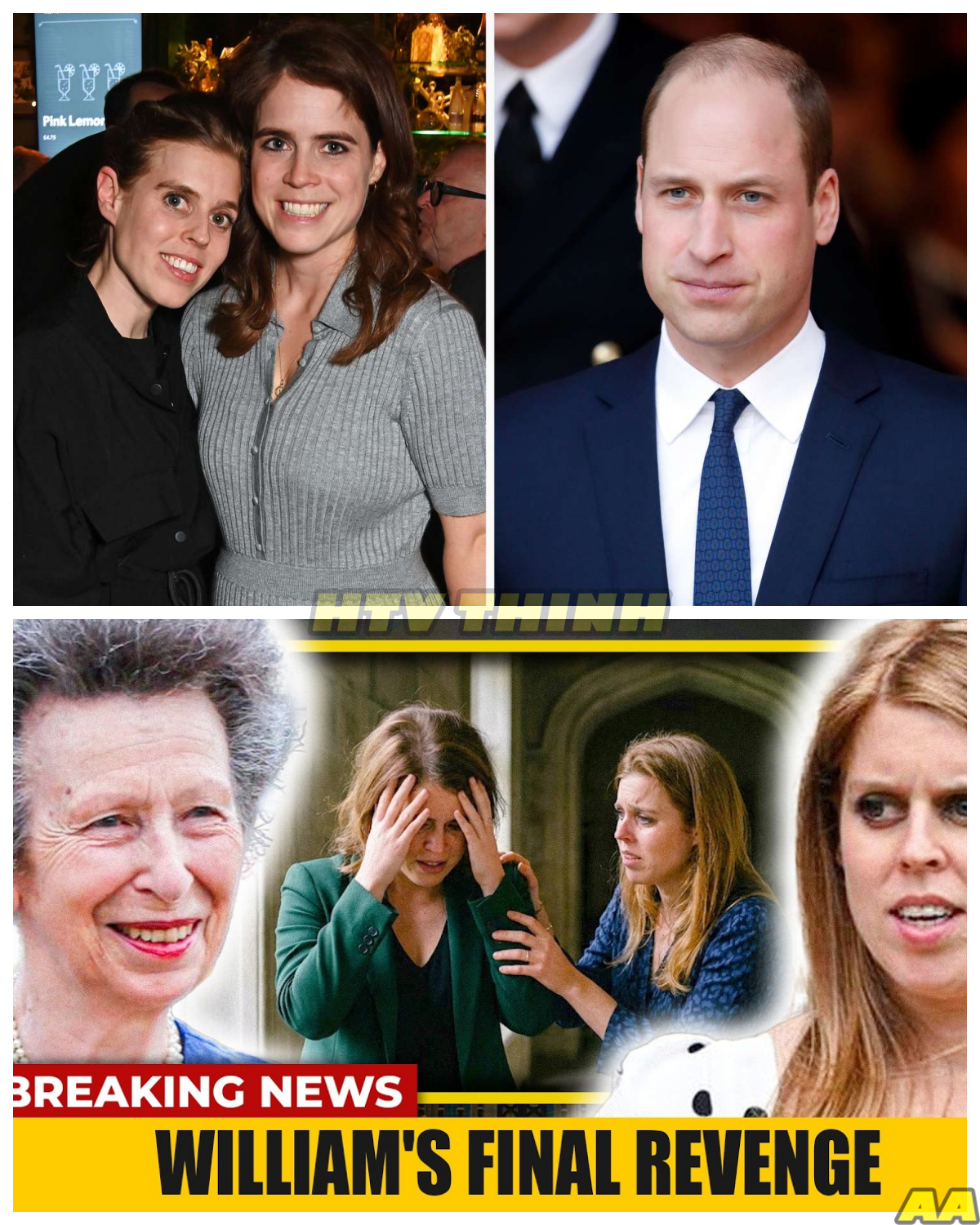 OVER! BEATRICE & EUGENIE BREAK DOWN. Princess EUGENIE PANICS After WILLIAM EXPOSE Her !!!