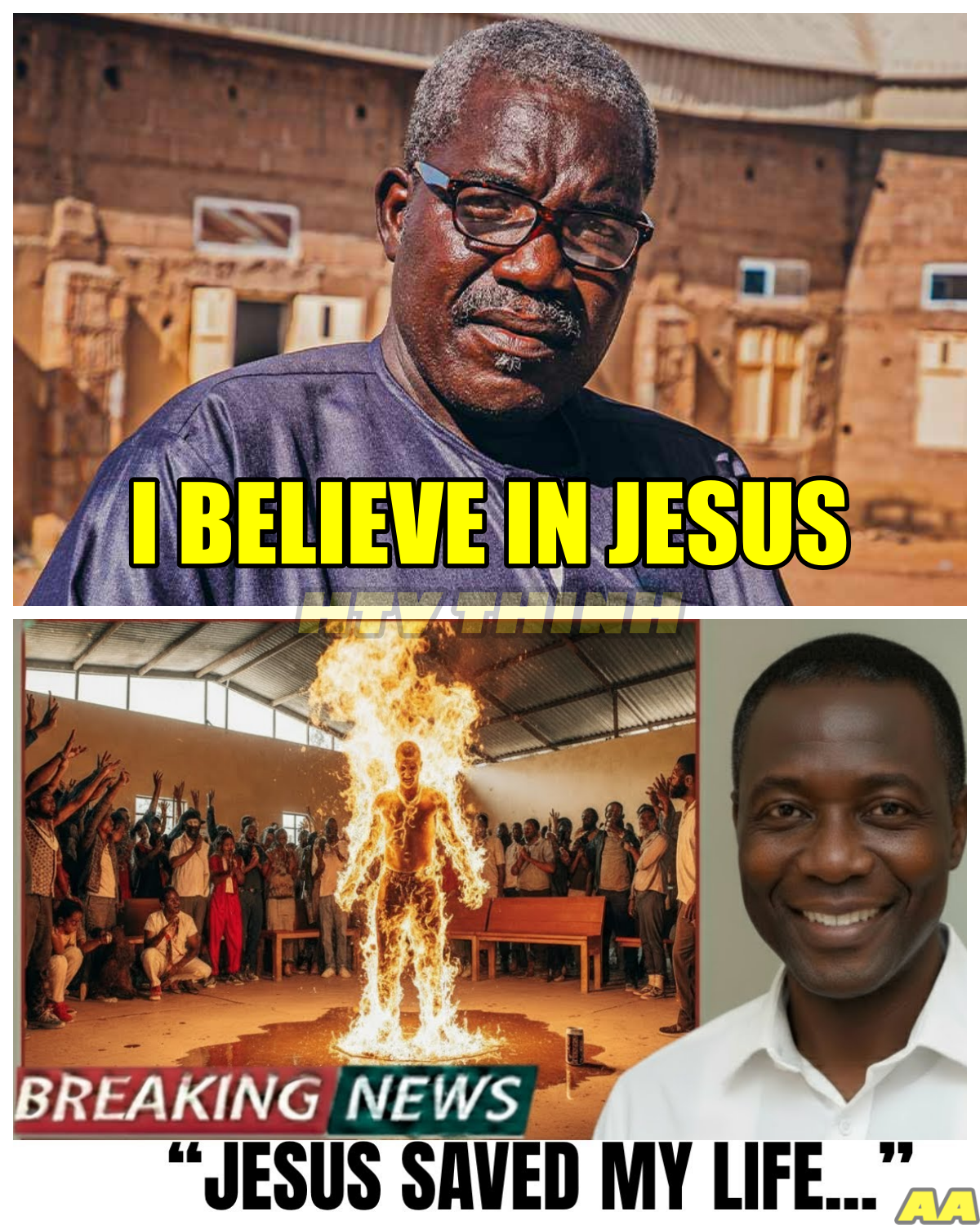 Pastor in Nigeria Set On Fire For Being Christian But SAVED BY JESUS !!!