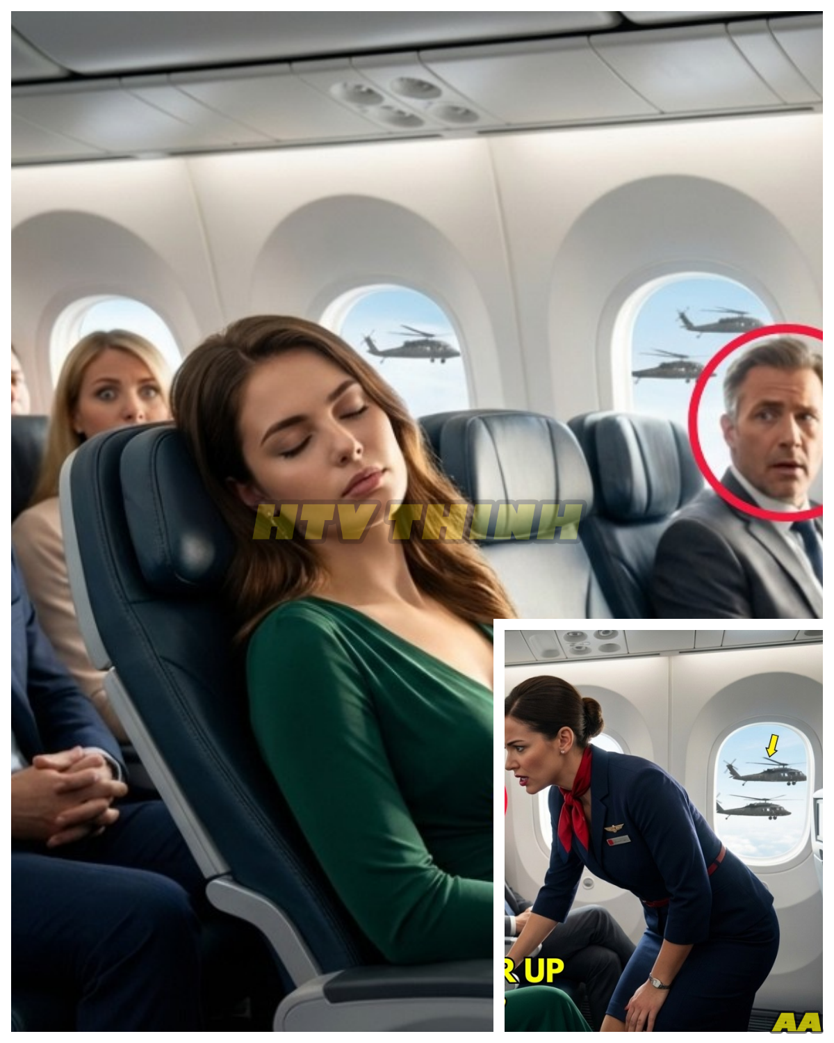 She Was Sleeping in Seat 7C — Autopilot Failed, Black Hawks Radioed: Wake Her Up, NOW !!!