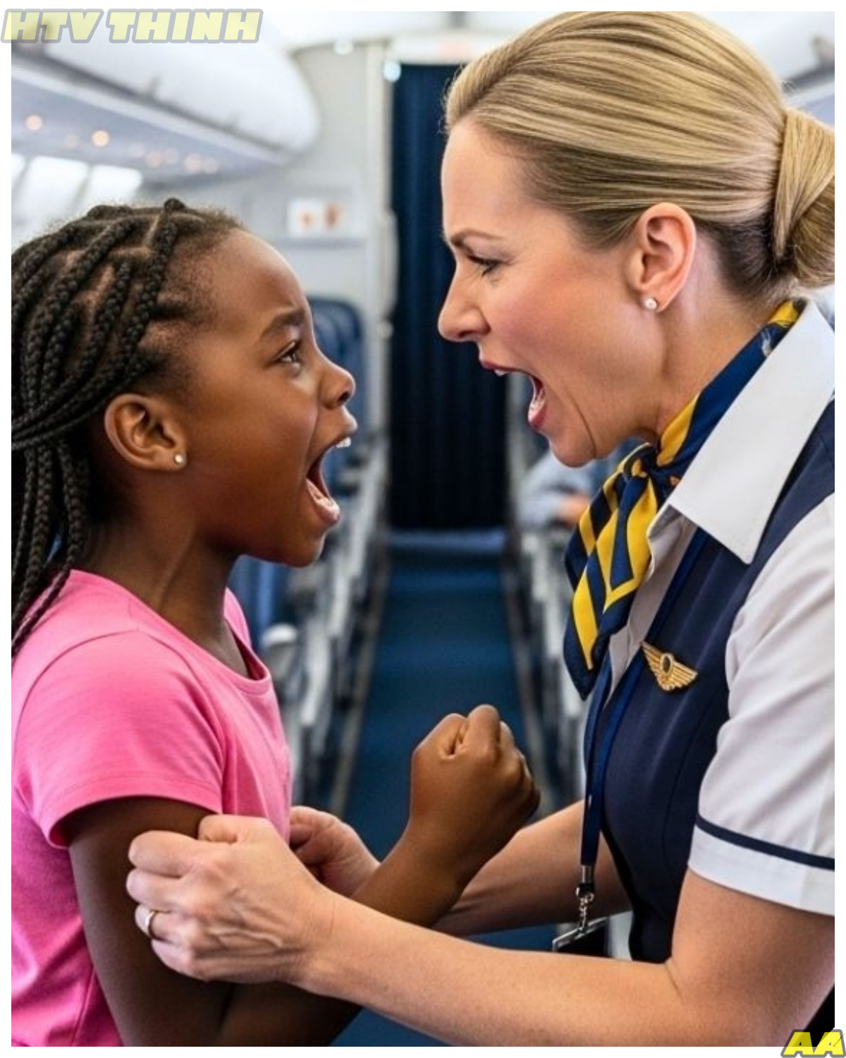 Flight Attendant Breaks 12-Year-Old’s Arm Mid-Flight — Her Pilot Dad Grounds Every Plane !!!