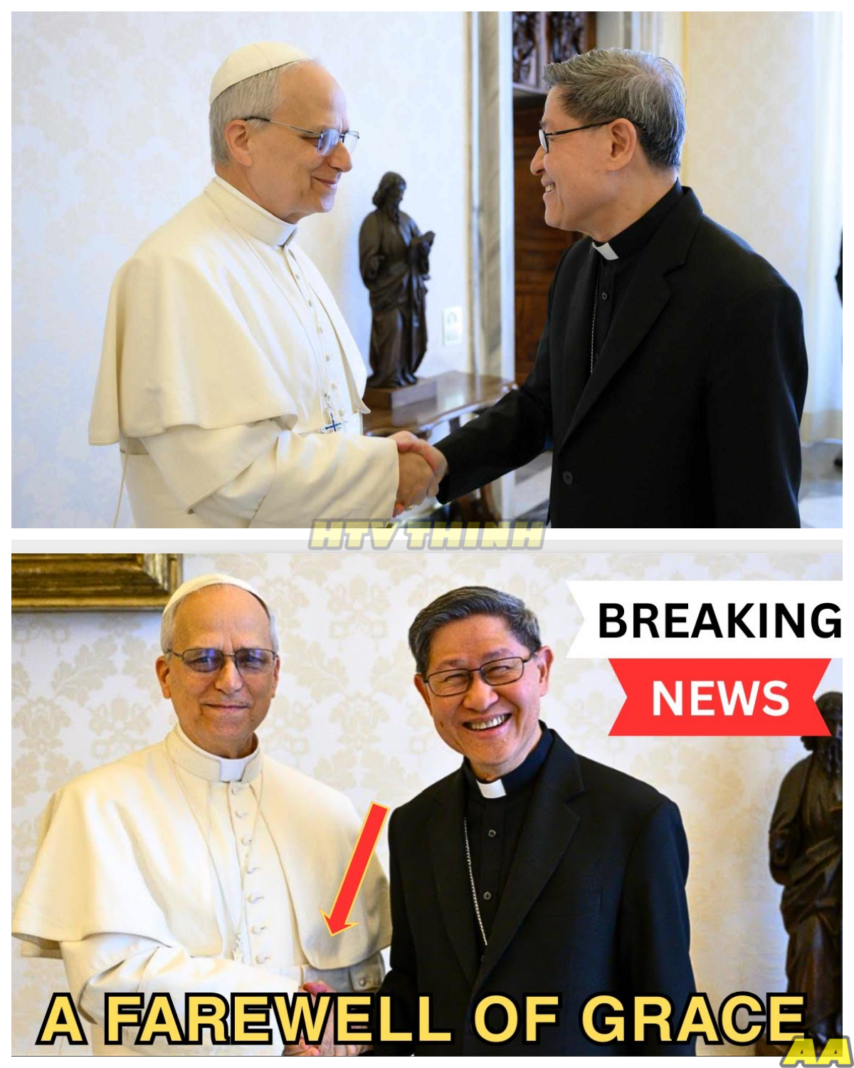 Pope Leo XIV’s Final Blessing to Cardinal Tagle — A Goodbye Filled With Grace !!!