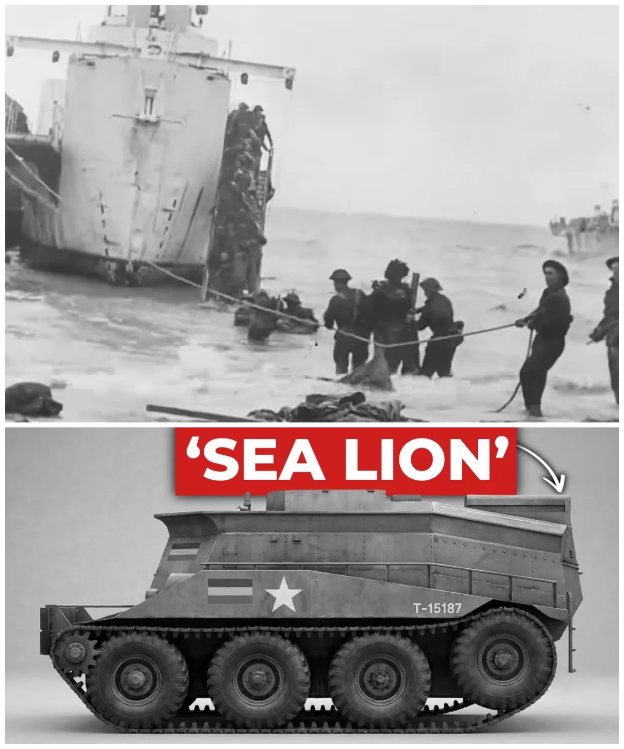 The ‘Armless’ British Tank That Saved D-Day By Pushing Drowned Vehicles Off The Beach