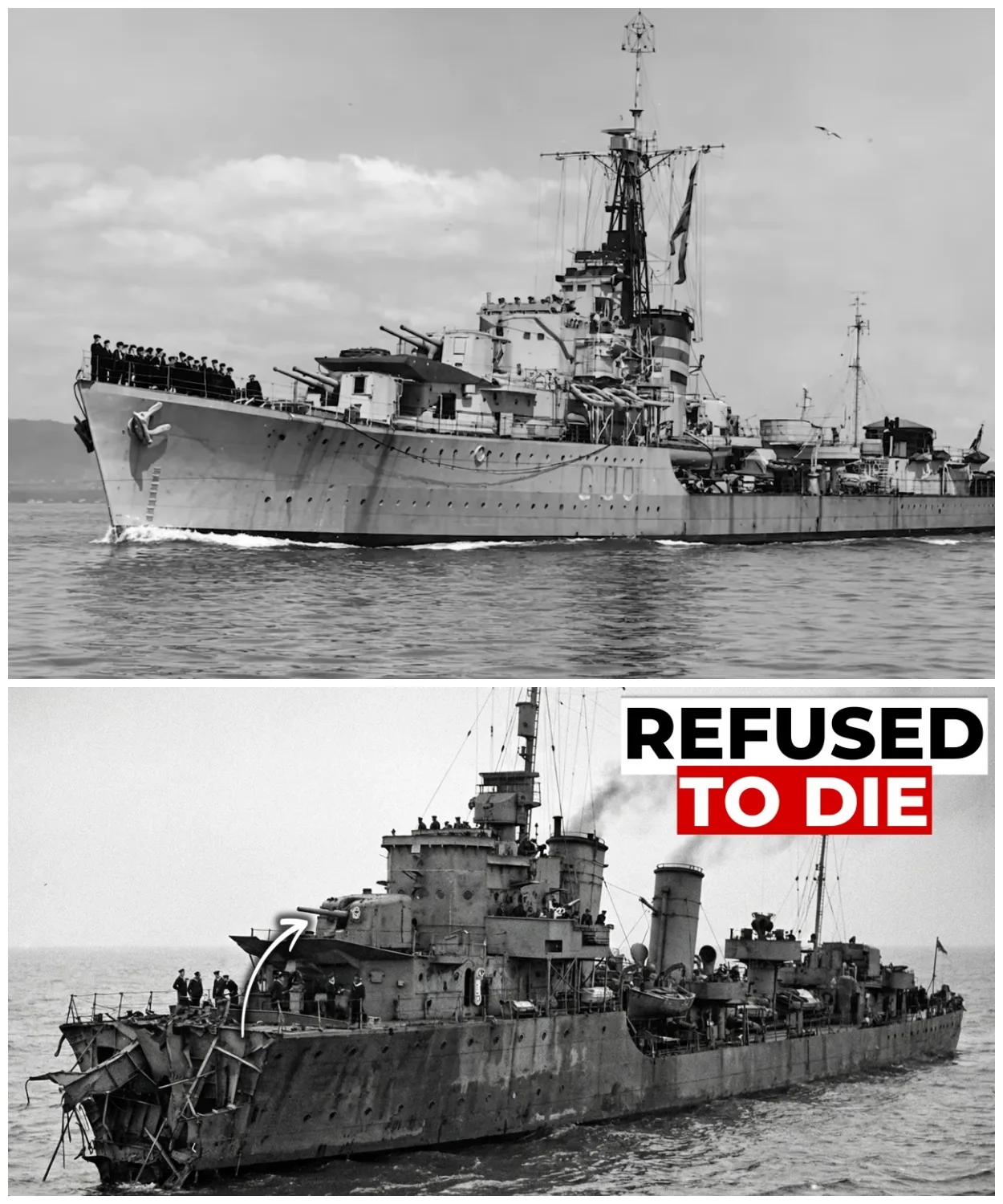 The ‘Unsinkable’ British Destroyer That Fought 13 Battles , Lost None.