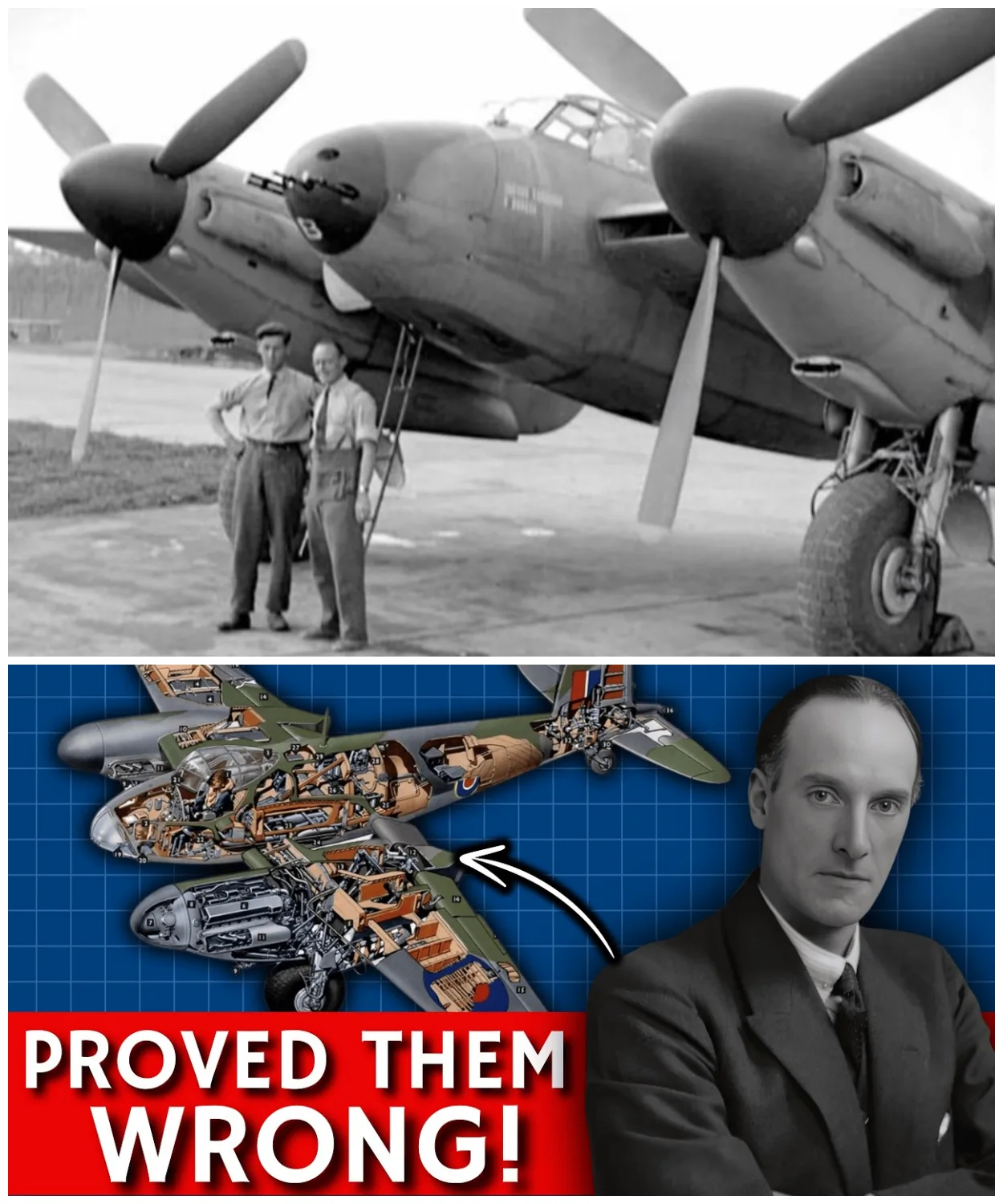 Why Germany’s Best Fighters Could Never Catch This British Bomber in WWII !