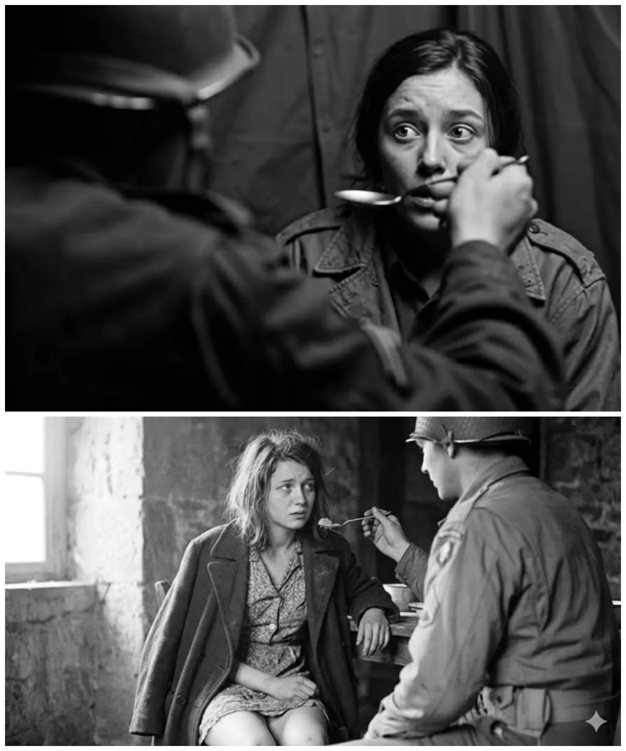 “Take it Slowly!” – German POW Women Expected The WORST When Americans Fed Them By Hand