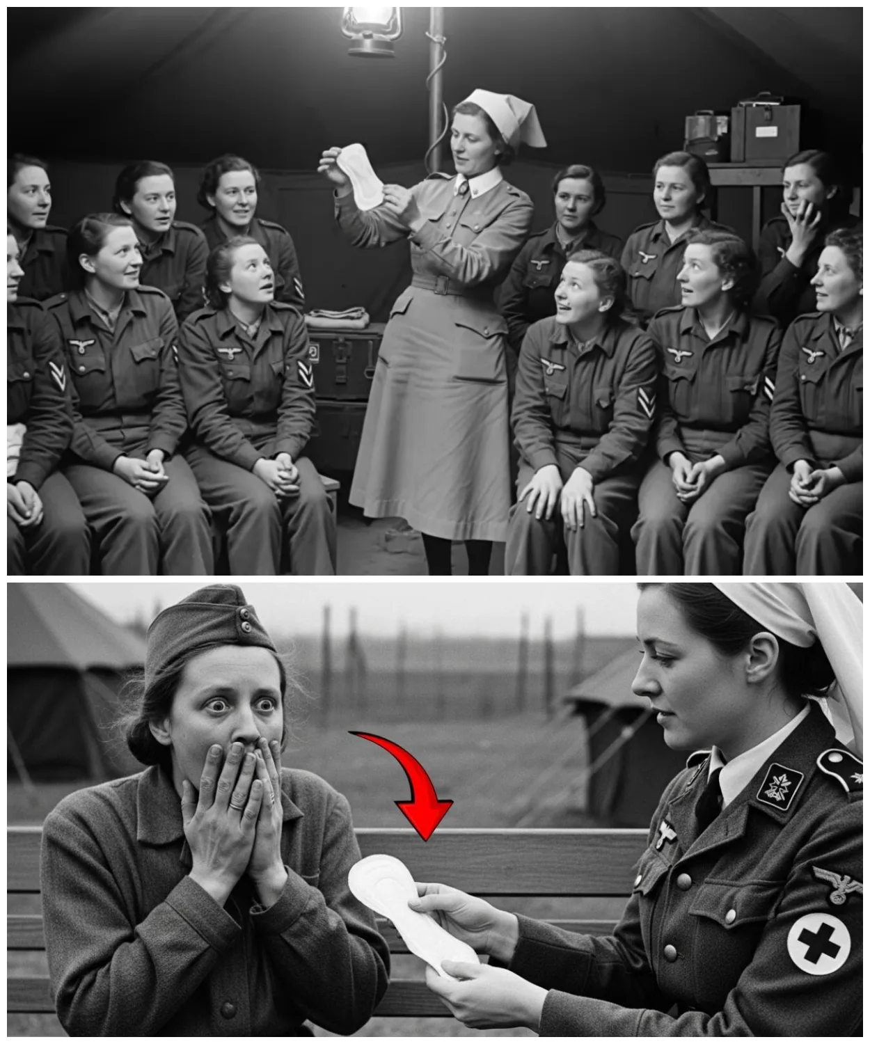 “Is This Some Kind of Bandage?” German Women POWs’ Stunned by Sanitary Pads for the First Time