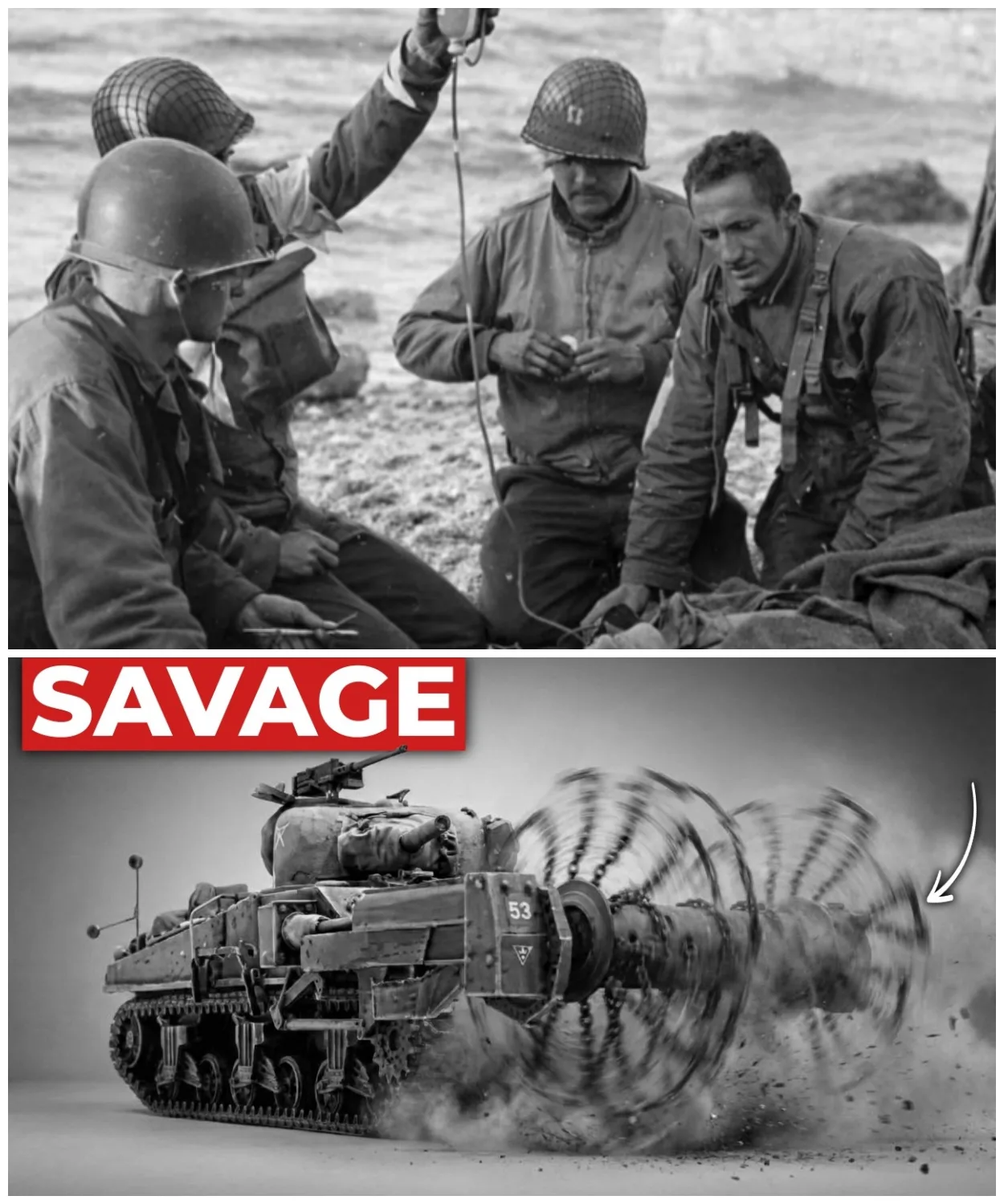 The ‘Thundering’ British Sherman That Beat The Ground With 43 Chains To Clear German Minefields