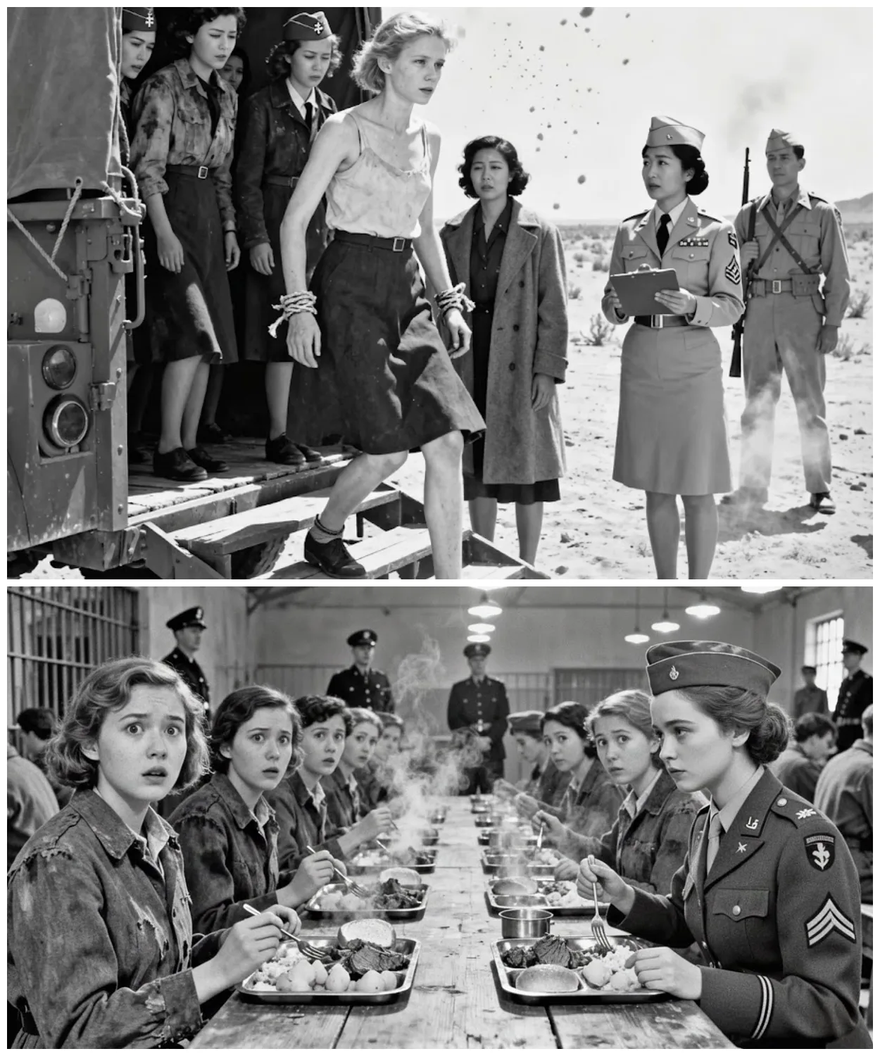 “Is THIS American Prison Food?” German Women POWs Couldn’t Believe They Were Served Steak in Camps