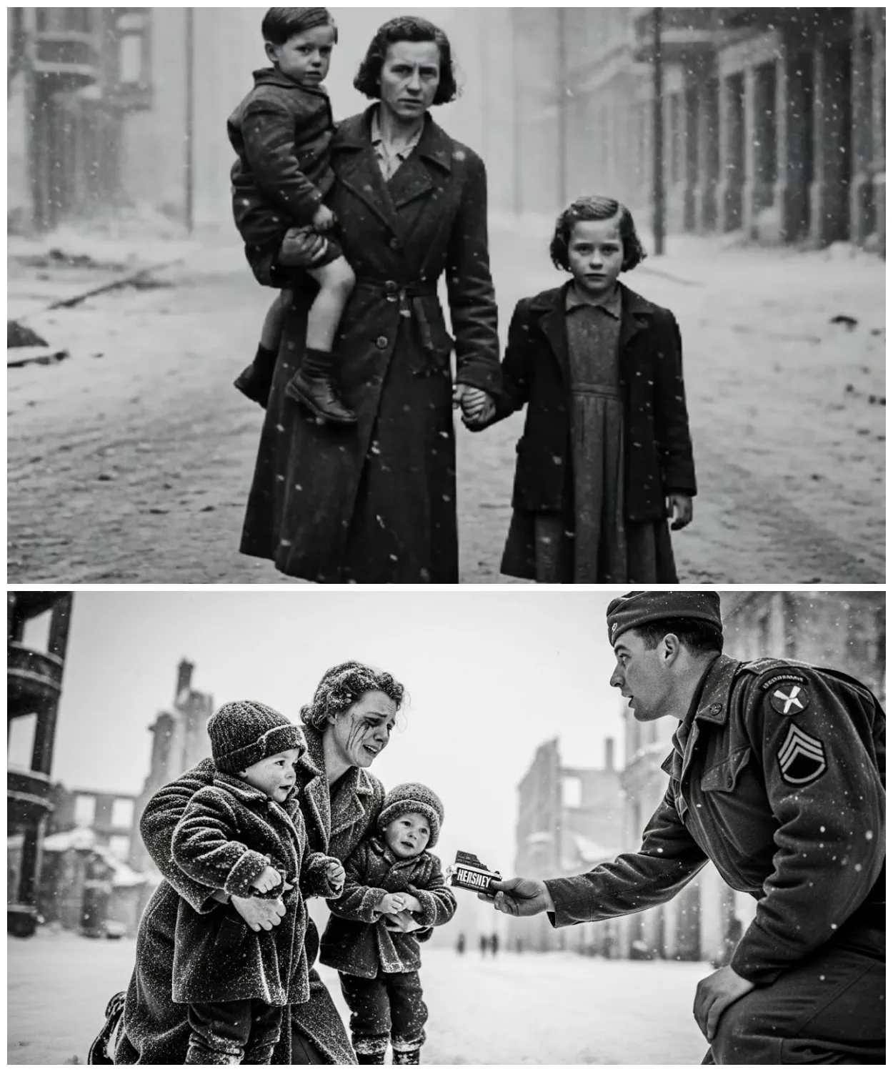 German Mother Begged American Soldier for Food, What He Did Next Shocked Her