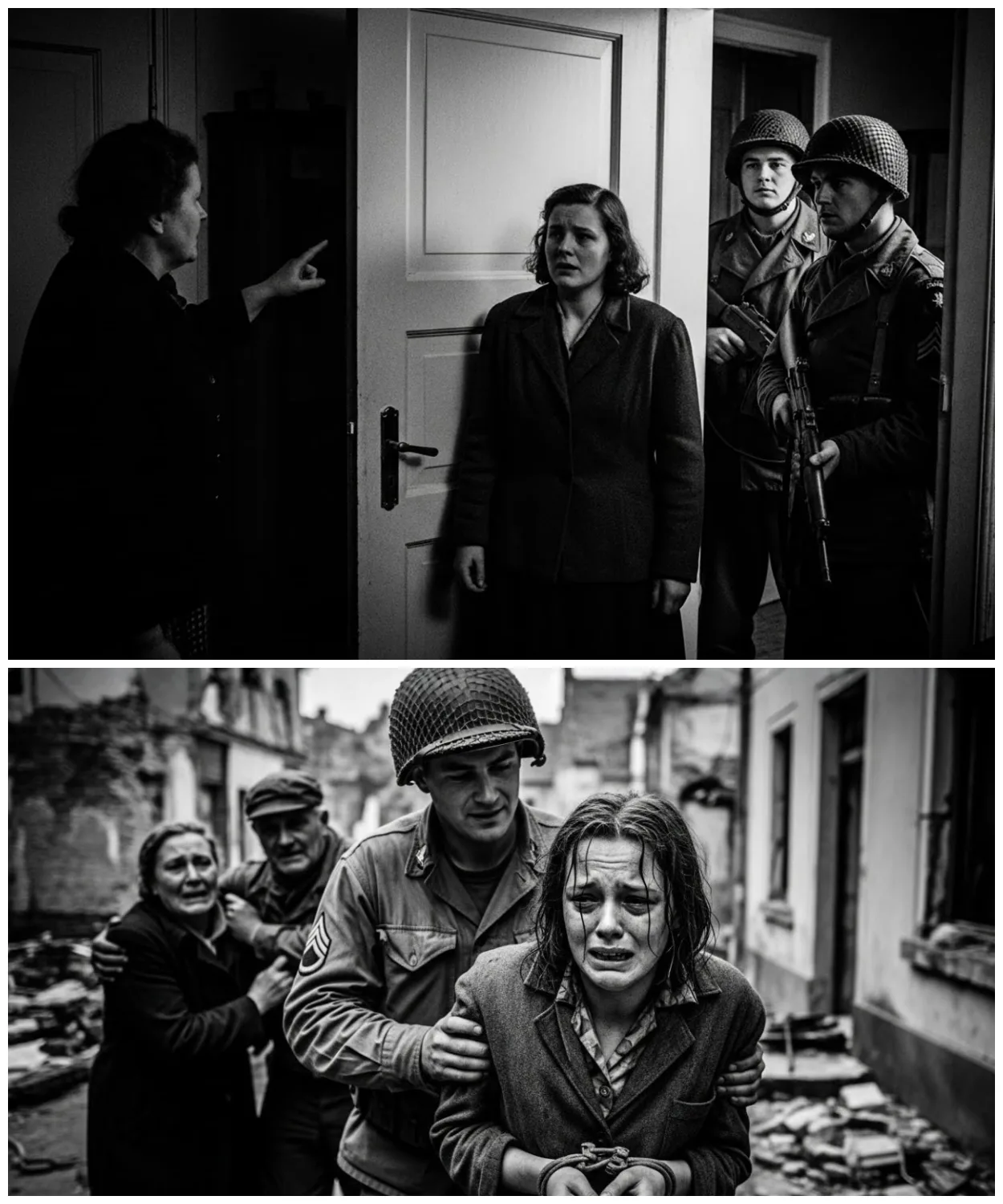 “My Own Mother Turned Me In” — German POW Betrayed by Family, American Soldier Became Her New Father