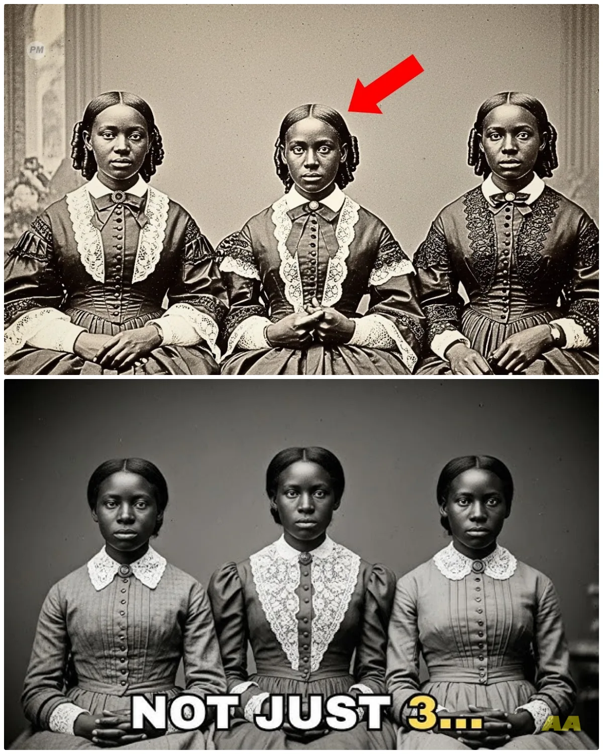 It was just a portrait of three sisters — but experts zoom in and discover a secret