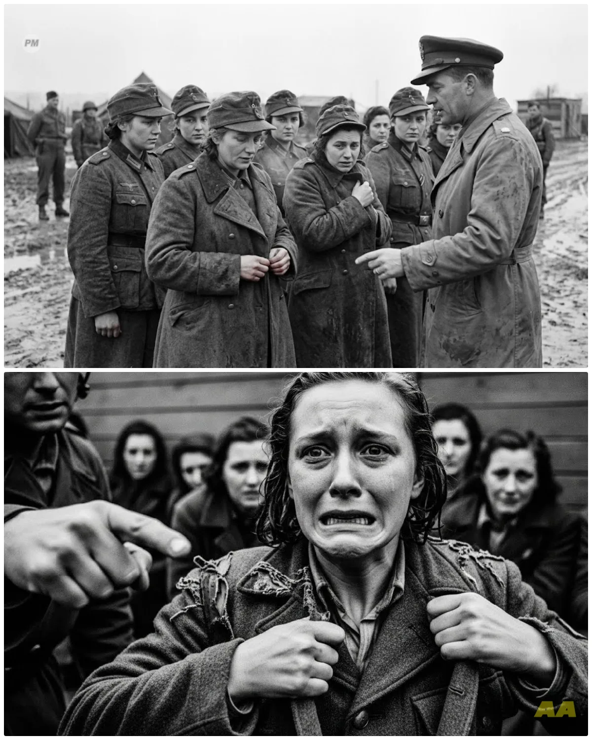 “Take Off Your Wet Uniform” — What German Female POWs Felt When the Officer Opened The Coat –