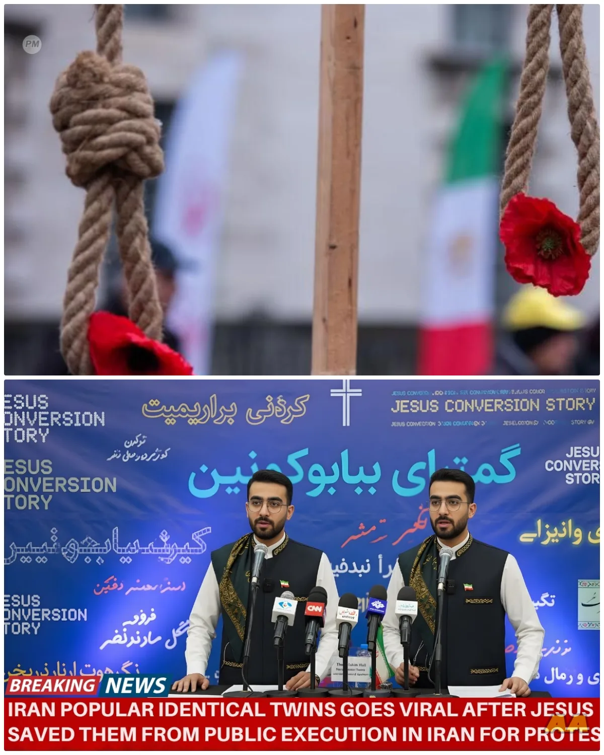 Iran Popular Identical Twins Facing Public Execution in Iran Rescued by Jesus
