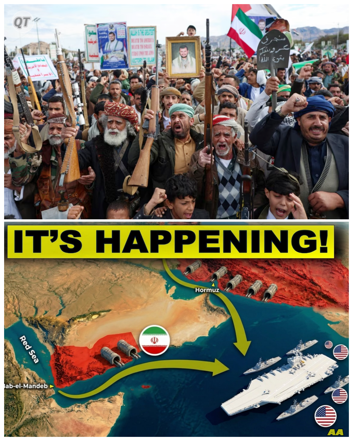 “Terror in the Straits: Houthis and Iran Unite—US Unleashes MASSIVE Military Response!” -ZZ  In a stunning development, the Houthis have teamed up with Iran to terrorize the Double Straits, raising urgent concerns about maritime security! In response, the United States has launched a massive military operation to regain control and protect vital shipping lanes. What does this mean for the region and global trade? Prepare for an eye-opening look at this escalating crisis and the US’s strategic response!