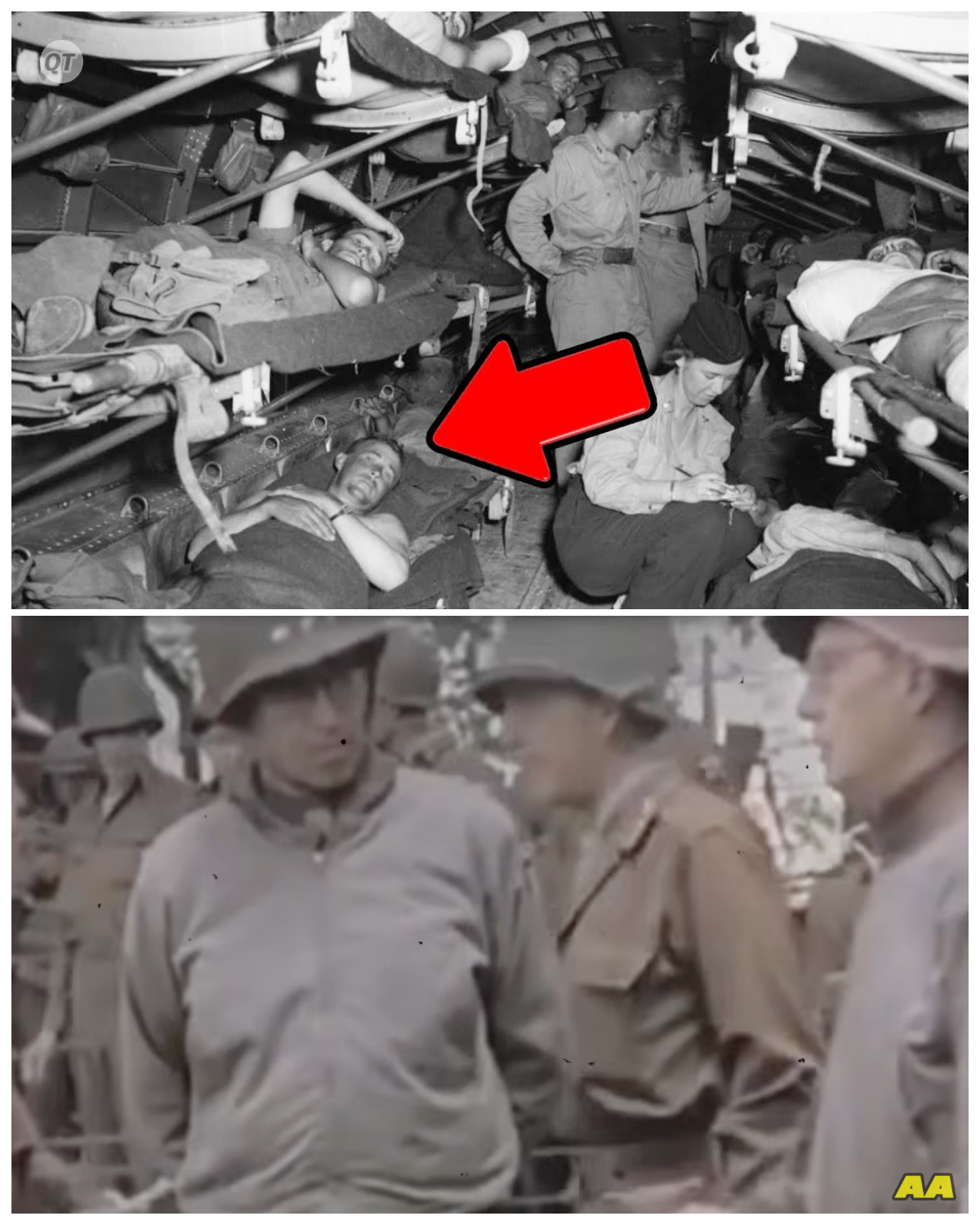 The Germans did not believe that the Americans rescued the wounded by airplanes.-ZZ