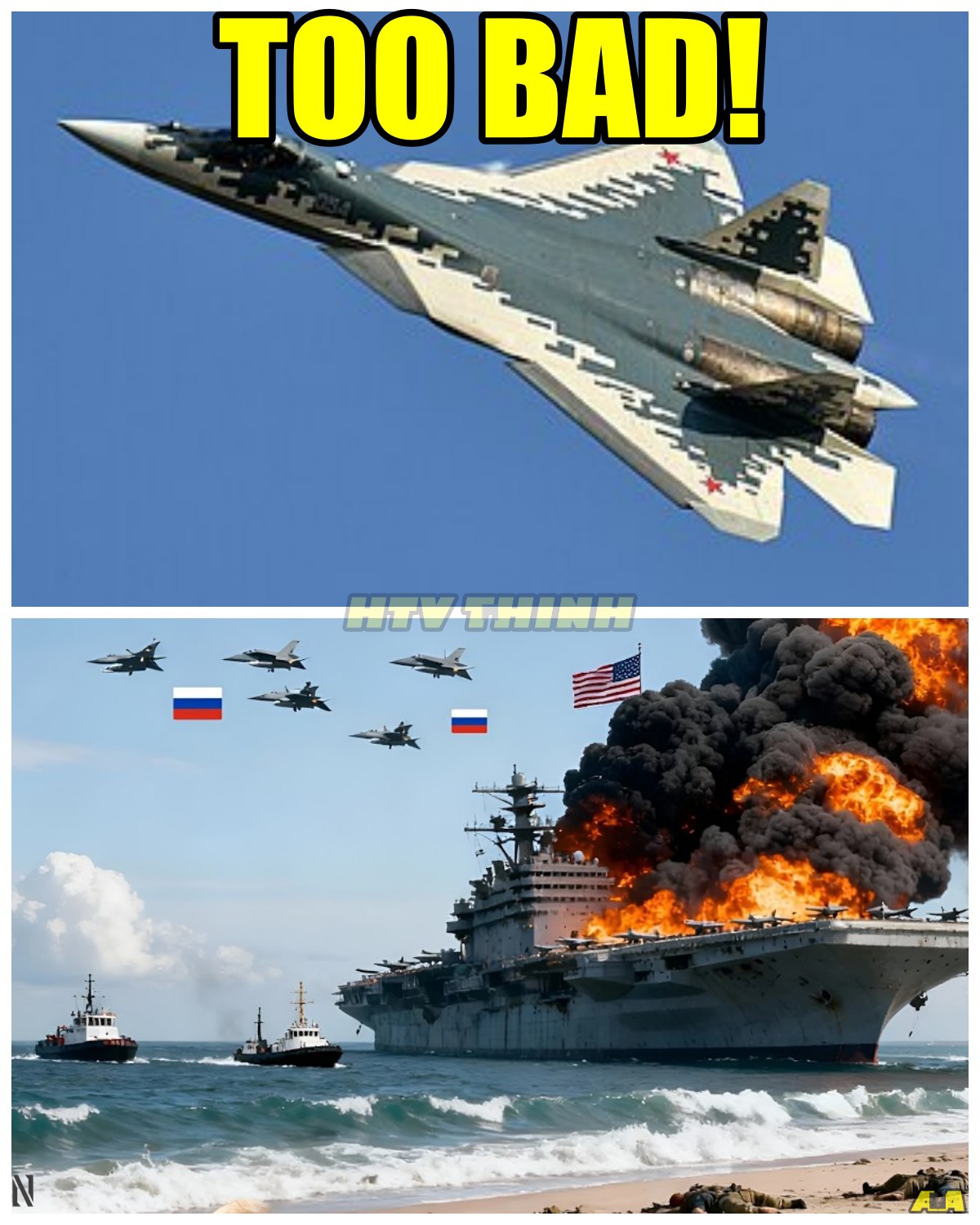 TWO HOURS AGO! RUSSIA’S ADVANCED JET DESTROYS AMERICA’S BEST AIRCRAFT CARRIER IN THE BLACK SEA — WHAT HAPPENED BEHIND THE SHOCKING ATTACK? In a jaw-dropping moment of military history, a sophisticated Russian jet has just sunk America’s pride—the best aircraft carrier in the U.S. fleet—right in the heart of the Black Sea. How did this extraordinary strike unfold, and what does this devastating loss mean for the balance of power in the region? Could this be the turning point in global military tensions?