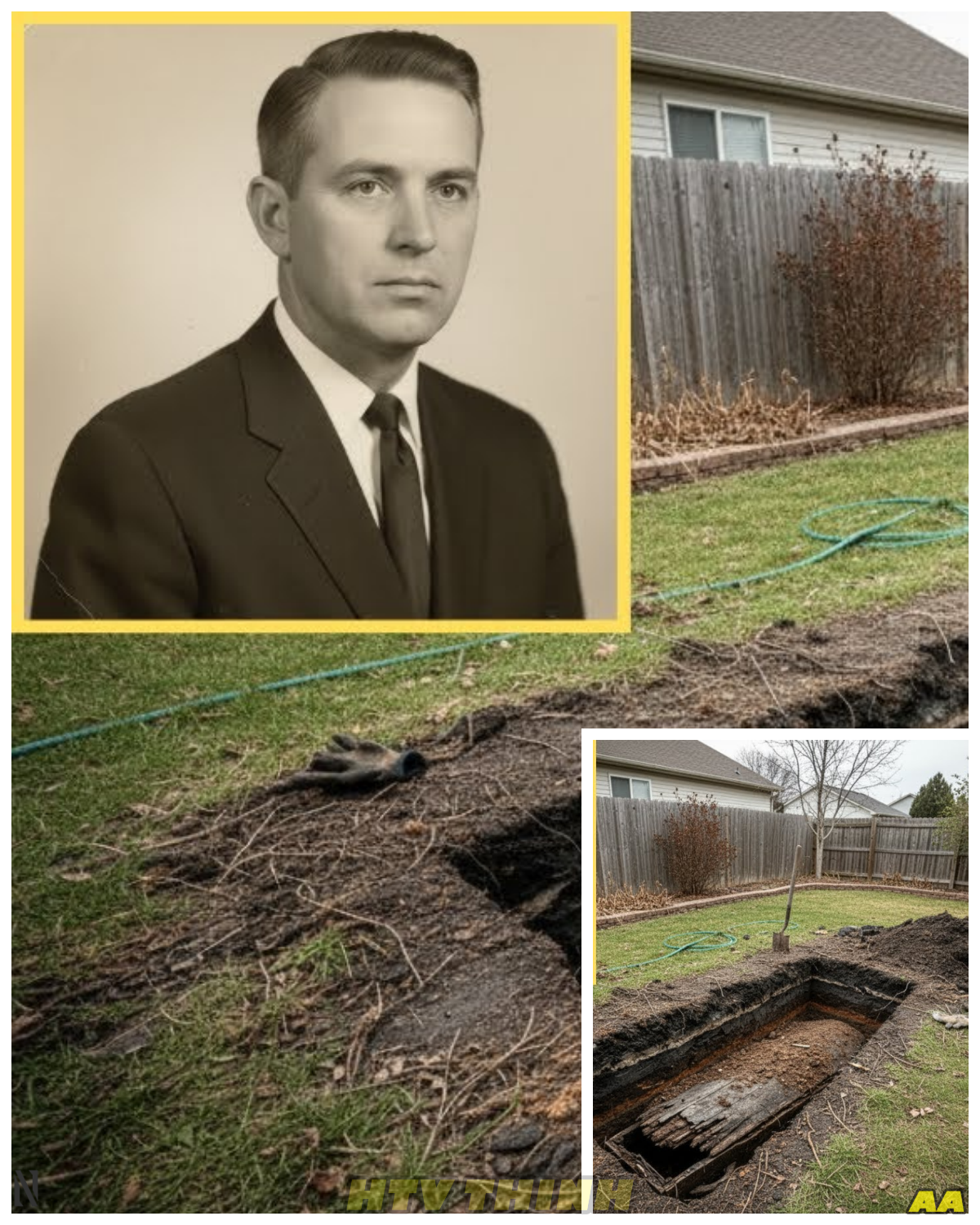 SIMPLE EXCAVATION FOR BACKYARD POOL — UNTIL SHOVEL HIT COFFIN OF PREVIOUS OWNER LOST IN 1961